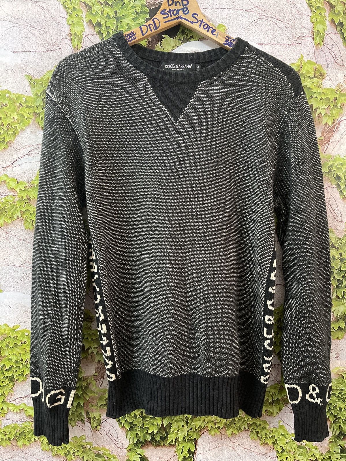 image of Dolce Gabbana Vintage Knitwear Dolce & Gabbana Very in Bleu, Men's (Size Large)