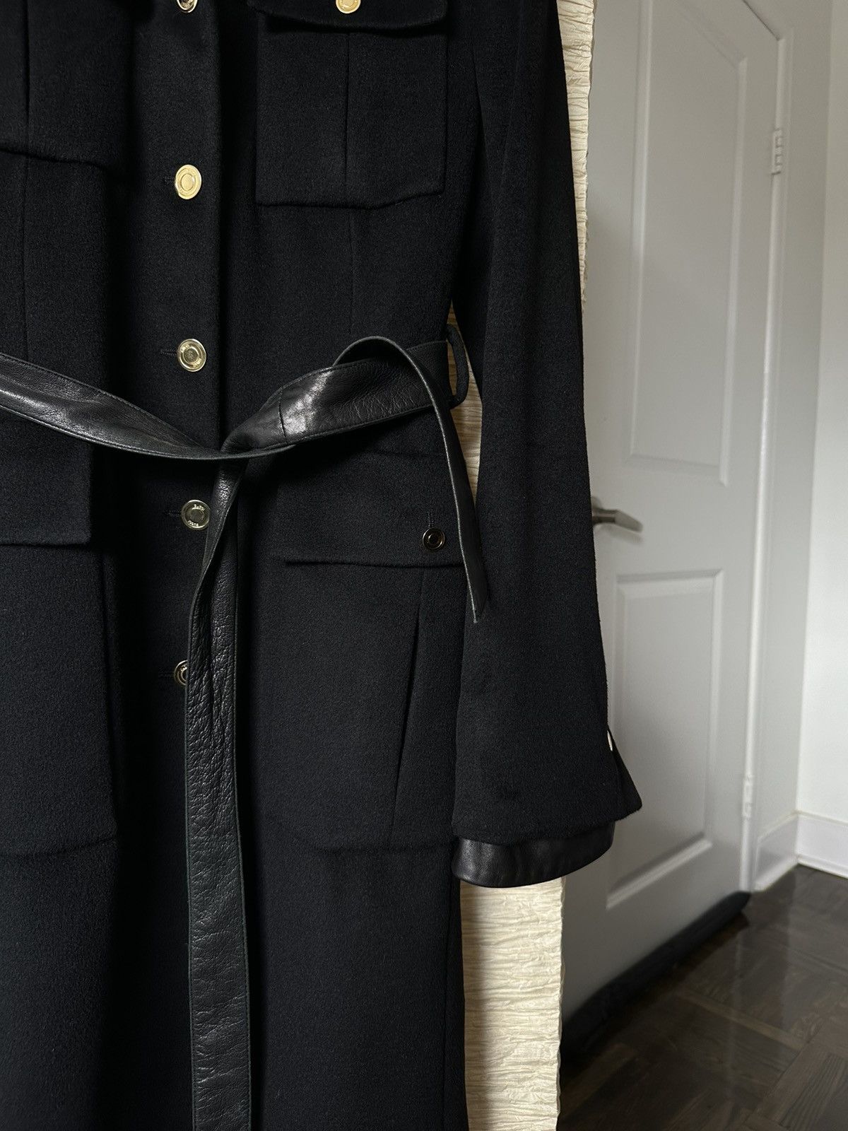 Gucci Gucci Tom Ford Era Cashmere Military Coat With Leather Belt Size S / US 4 / IT 40 - 4 Thumbnail