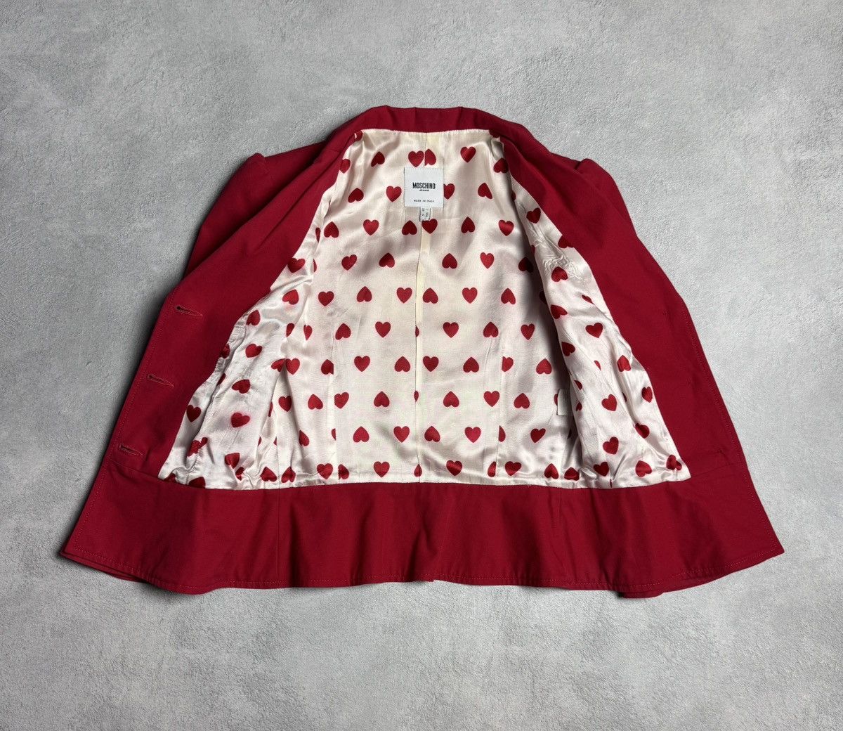 Moschino Moschino Jeans Red Cotton Blazer Jacket size US 4 UK 8 Size S / US 4 / IT 40 - 9 Thumbnail