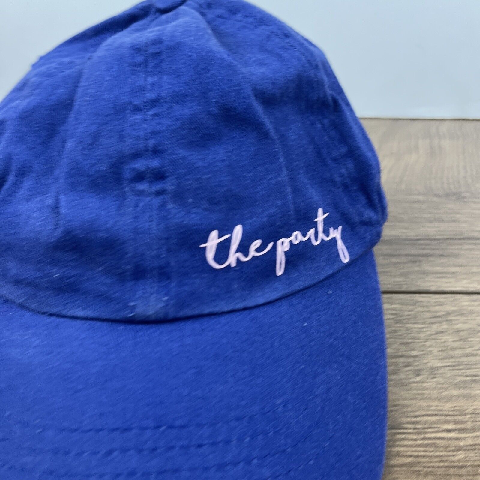 Other The Party Hat Party Blue Hat Adjustable Adult Size Hat Blue Size ONE SIZE - 6 Thumbnail