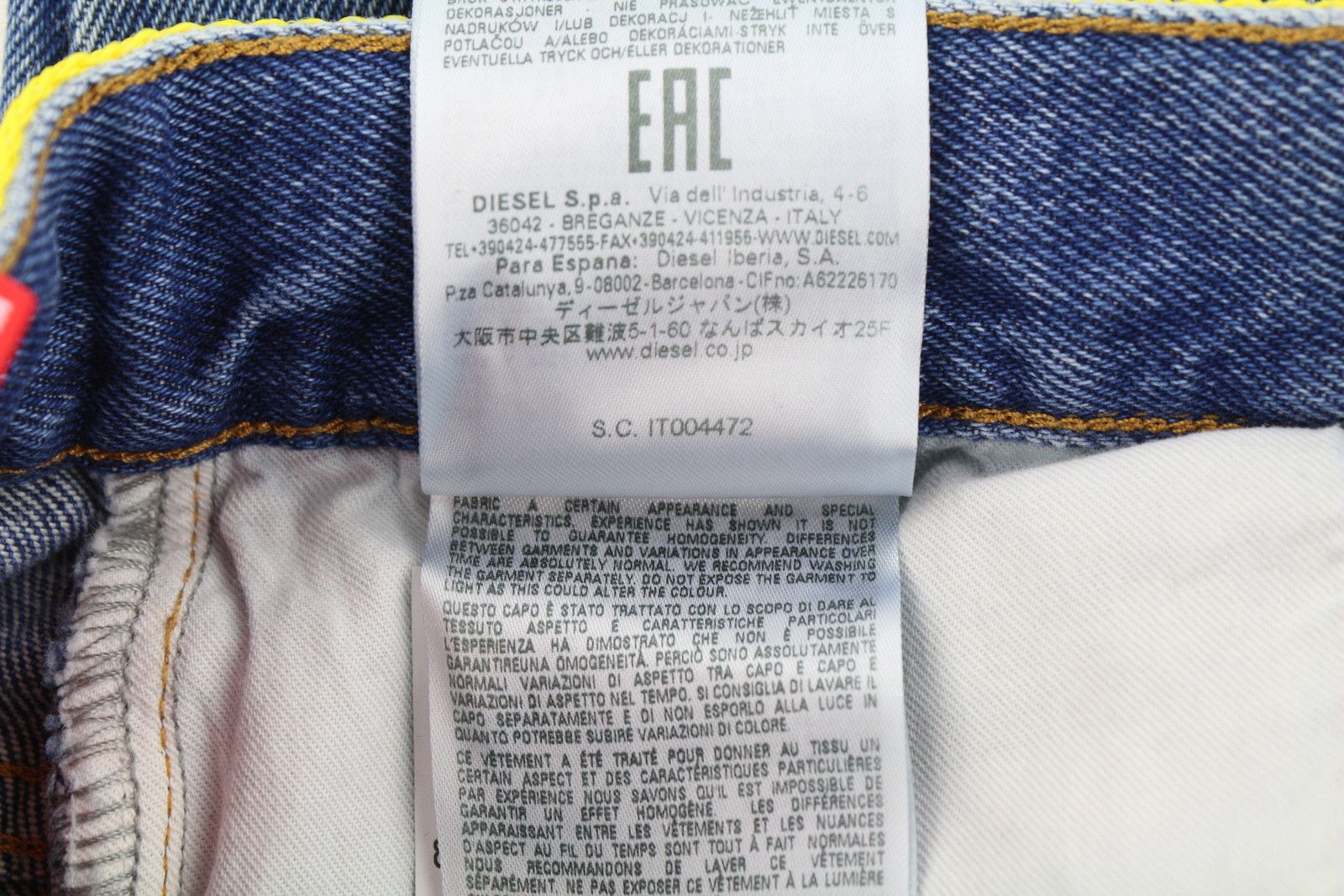 Diesel 1994 0EIAZ W26/L32 Slim Straight High Waist Denim 40677 Size 26" / US 2 / IT 38 - 10 Thumbnail