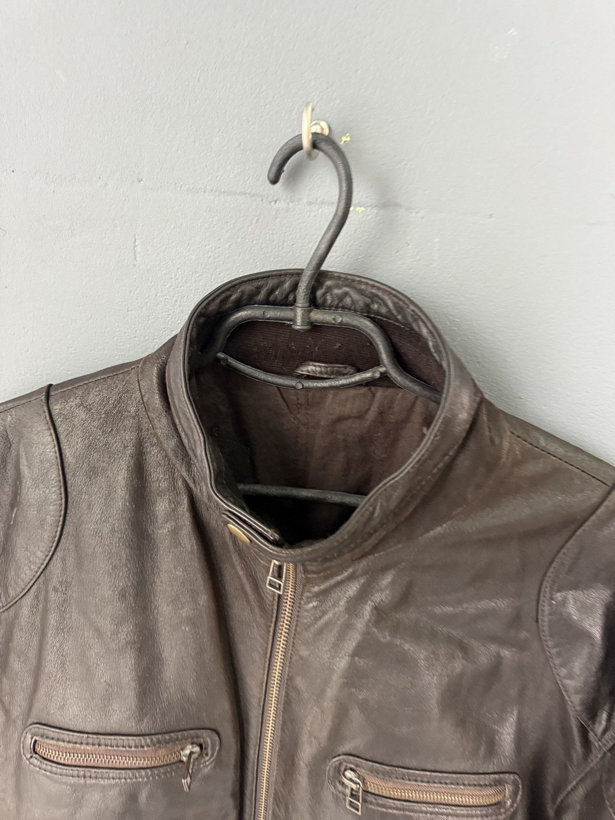 Vintage VINTAGE BROWN LEATHER JACKET Size US M / EU 48-50 / 2 - 5 Thumbnail