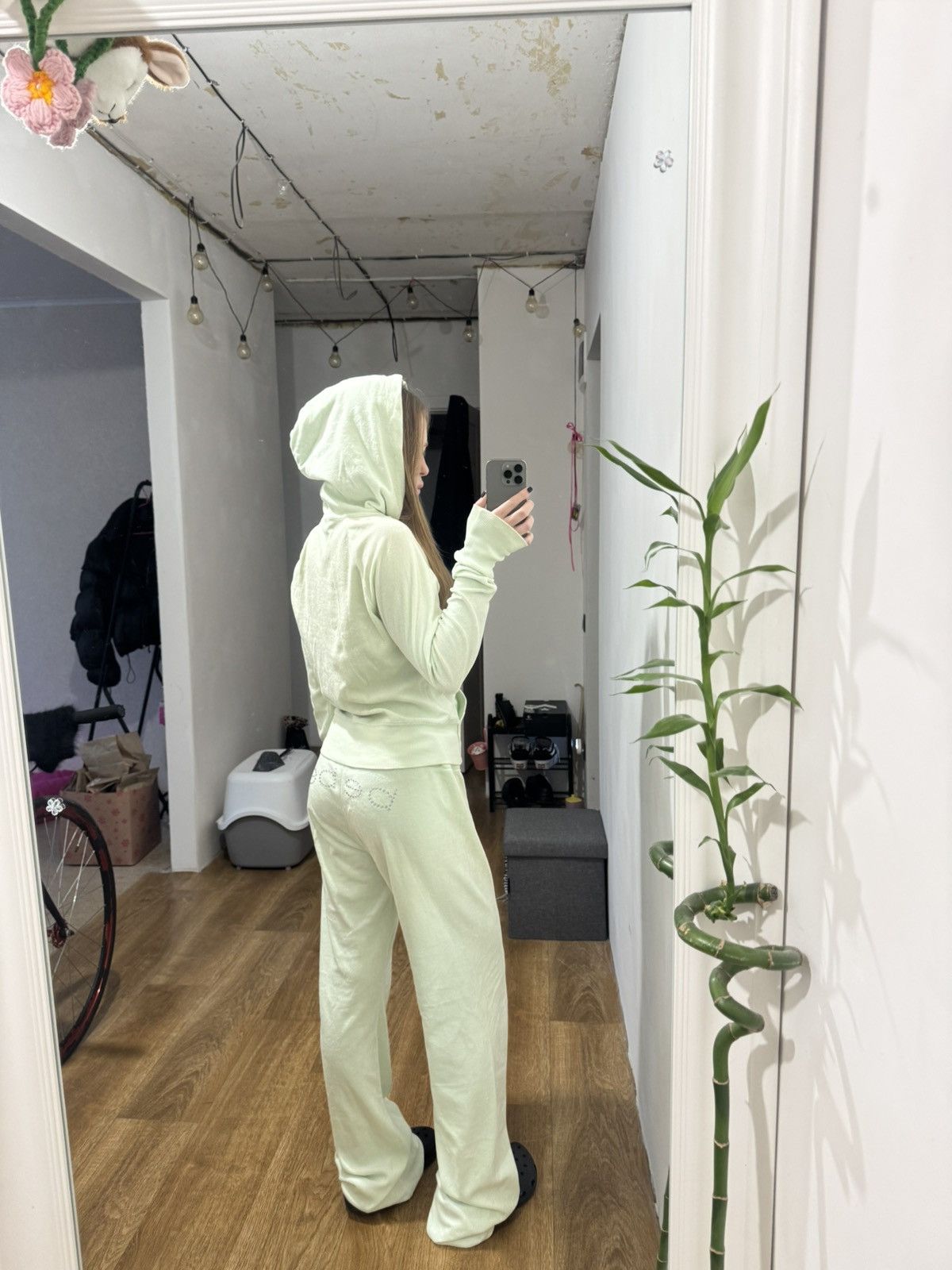 Bebe VINTAGE BEBE VELOUR 2000s TRACKSUIT SUIT Size M / US 6-8 / IT 42-44 - 11 Thumbnail