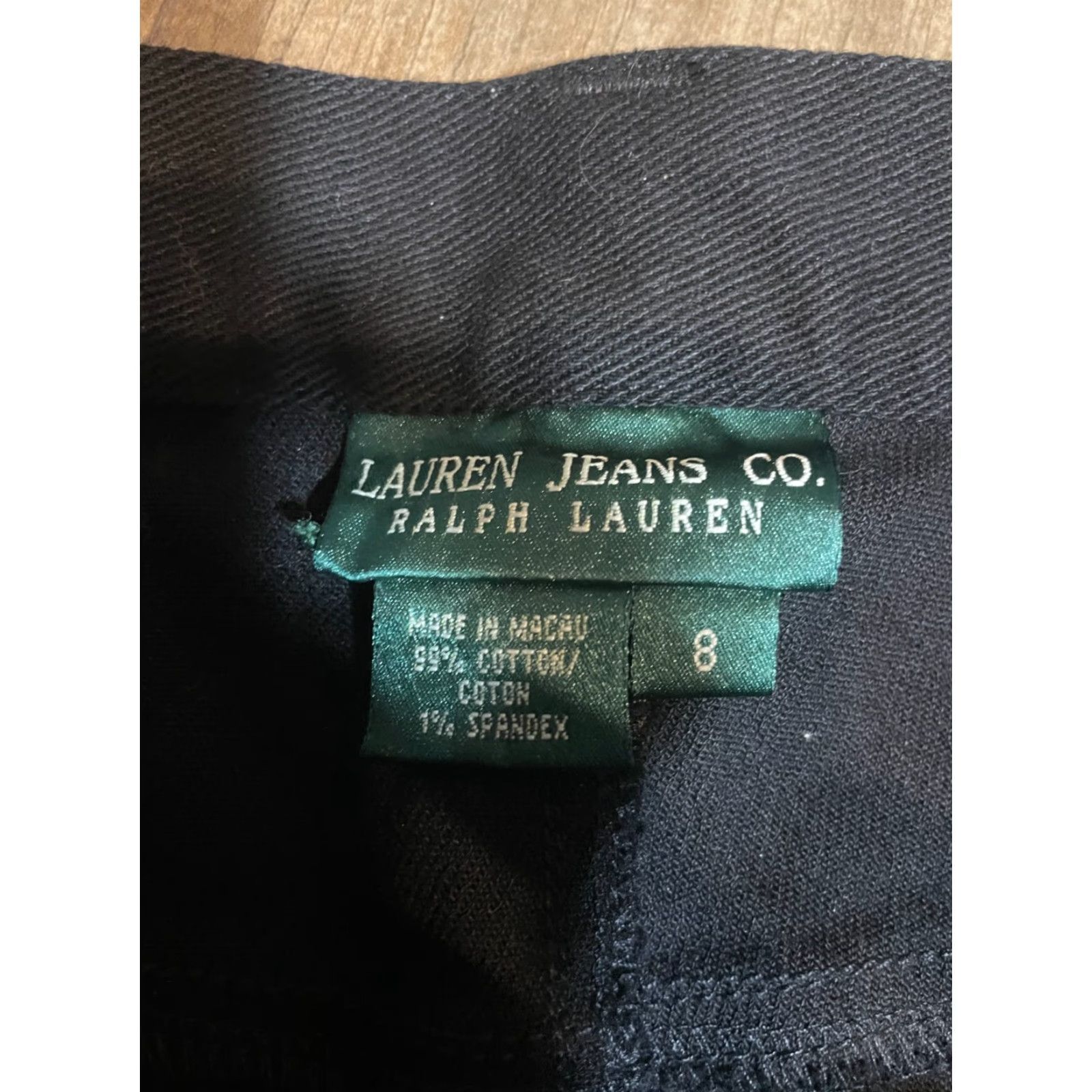 Ralph Lauren Lauren Ralph Lauren Jeans Womens Size 8 Black Denim Straight Pockets Zipper Modern Classic Regular China Leather? Size 30" / US 8 / IT 44 - 4 Thumbnail