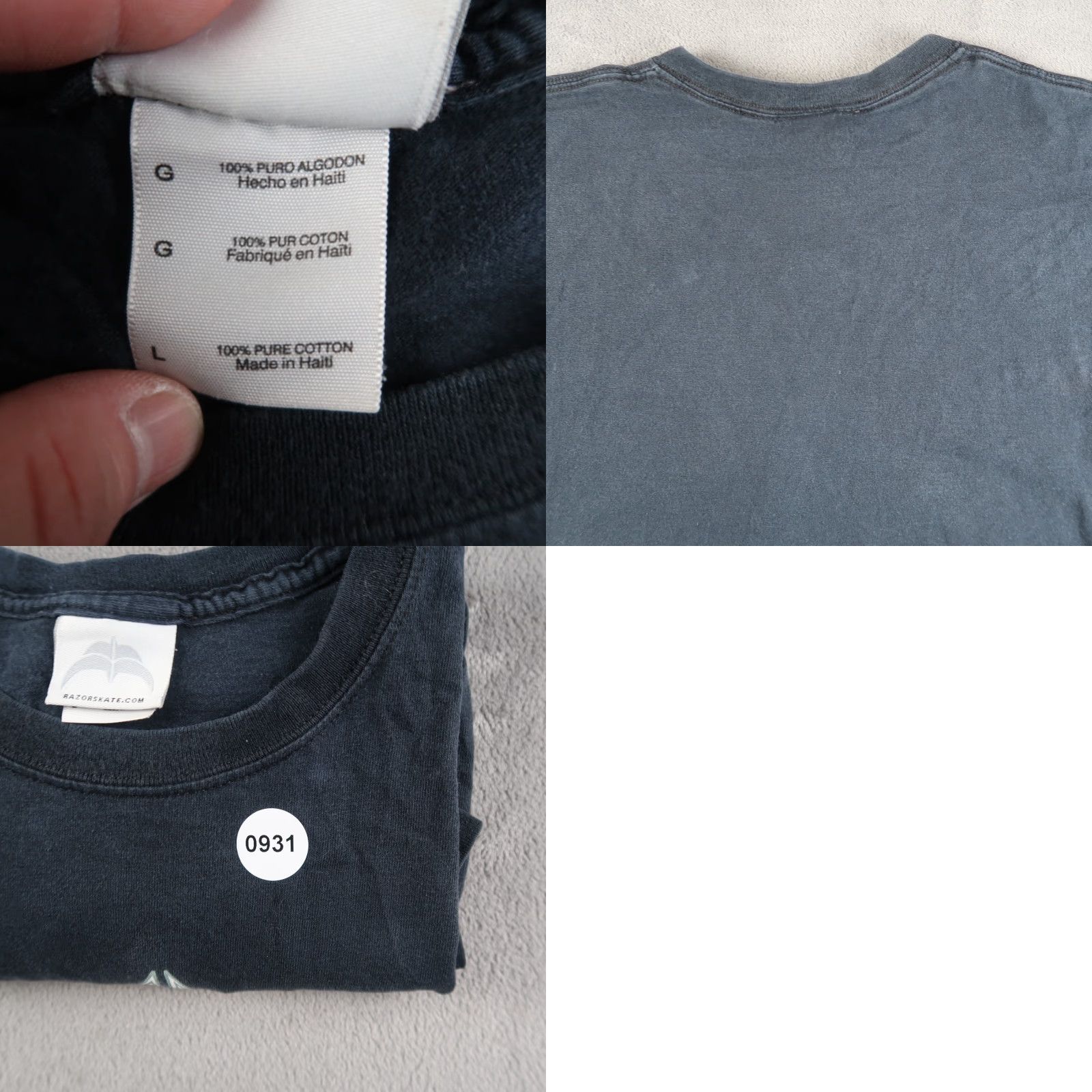 Vintage VINTAGE Razor T Shirt Size L Black 90s Graphic Print Men Crew Neck Short Sleeve Size US L / EU 52-54 / 3 - 8 Thumbnail