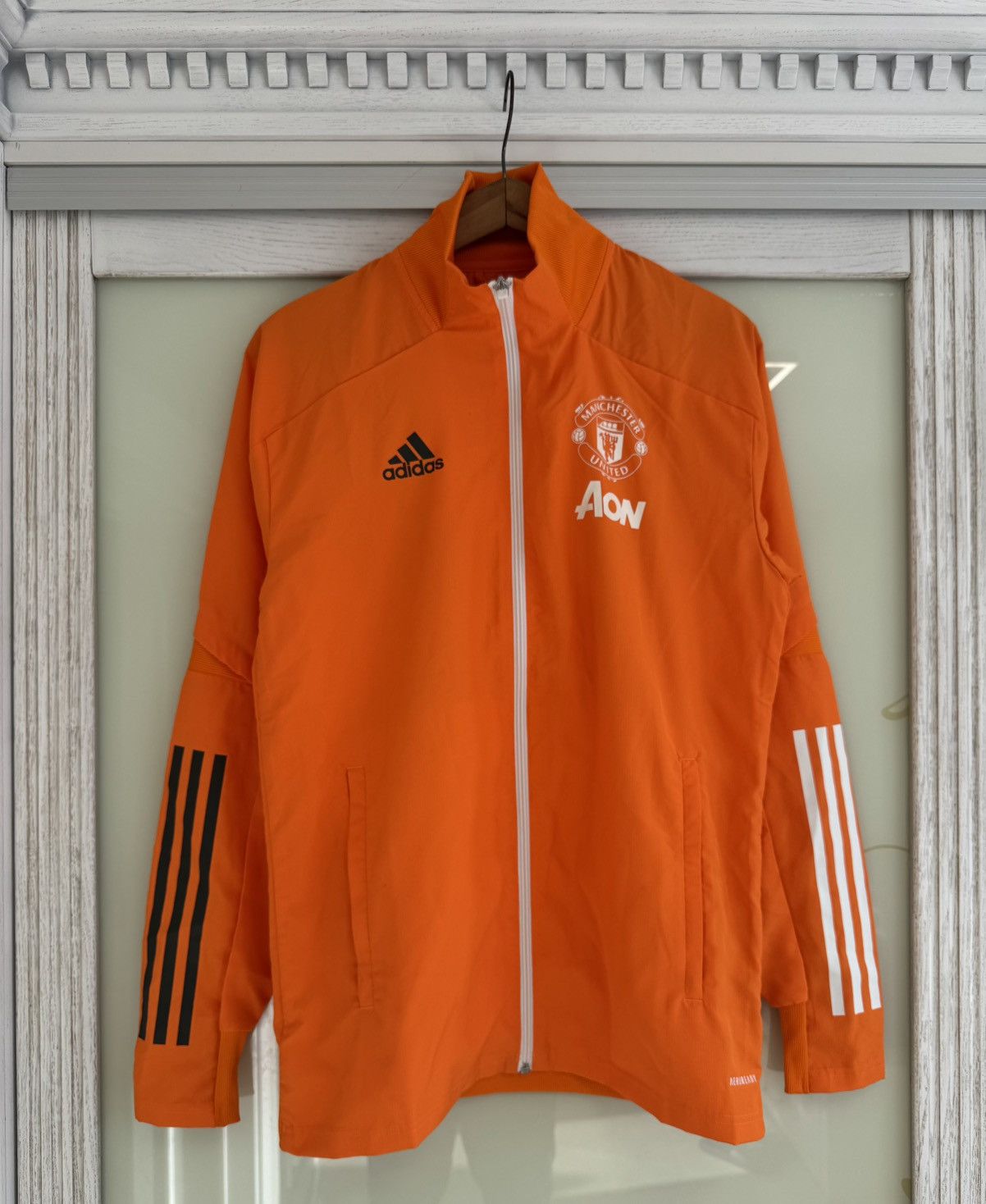 Adidas Manchester United 2020-2021 Soccer Track Jacket Football Kit Size US S / EU 44-46 / 1 - 1 Thumbnail