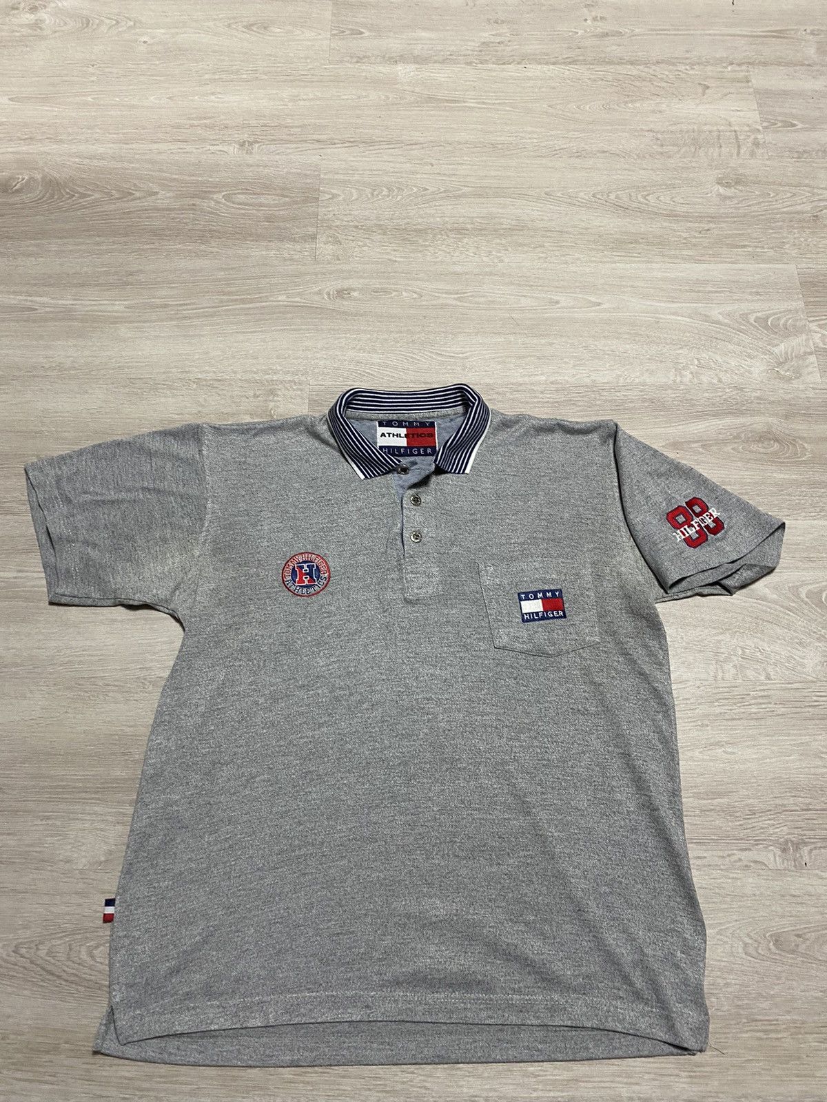 Tommy Hilfiger Vintage Polo Tommy Hilfiger Athletics style Myke Tyson 90’s Size US L / EU 52-54 / 3 - 2 Thumbnail