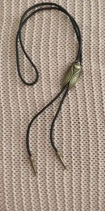 Cowboy Equipment × Vintage Vintage Bronze Cicadas Pendant Bolo Tie Size ONE SIZE - 2 Thumbnail