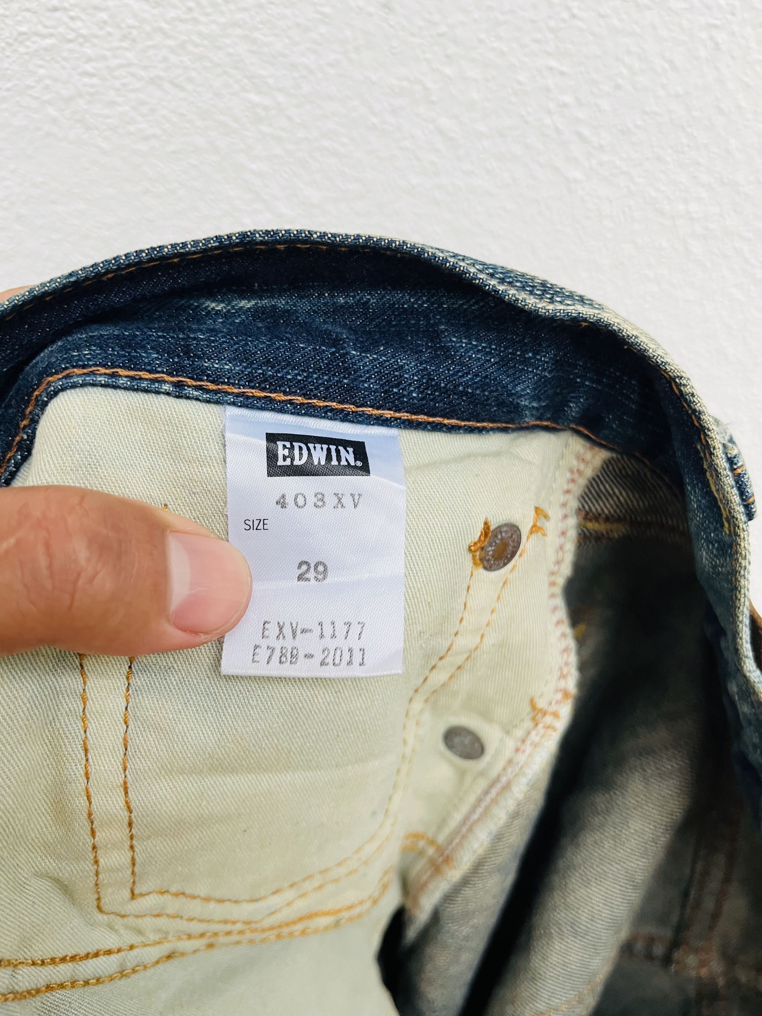Edwin × Japanese Brand Vintage Edwin Exclusive XV Japanese Distressed Fashion Style Size US 31 - 13 Thumbnail