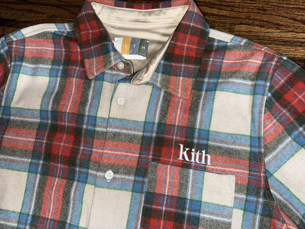 Kith Kith FW24 Plaid Flannel Ginza Shirt “Bergamot” Red/Blue Sz L Size US L / EU 52-54 / 3 - 2 Thumbnail
