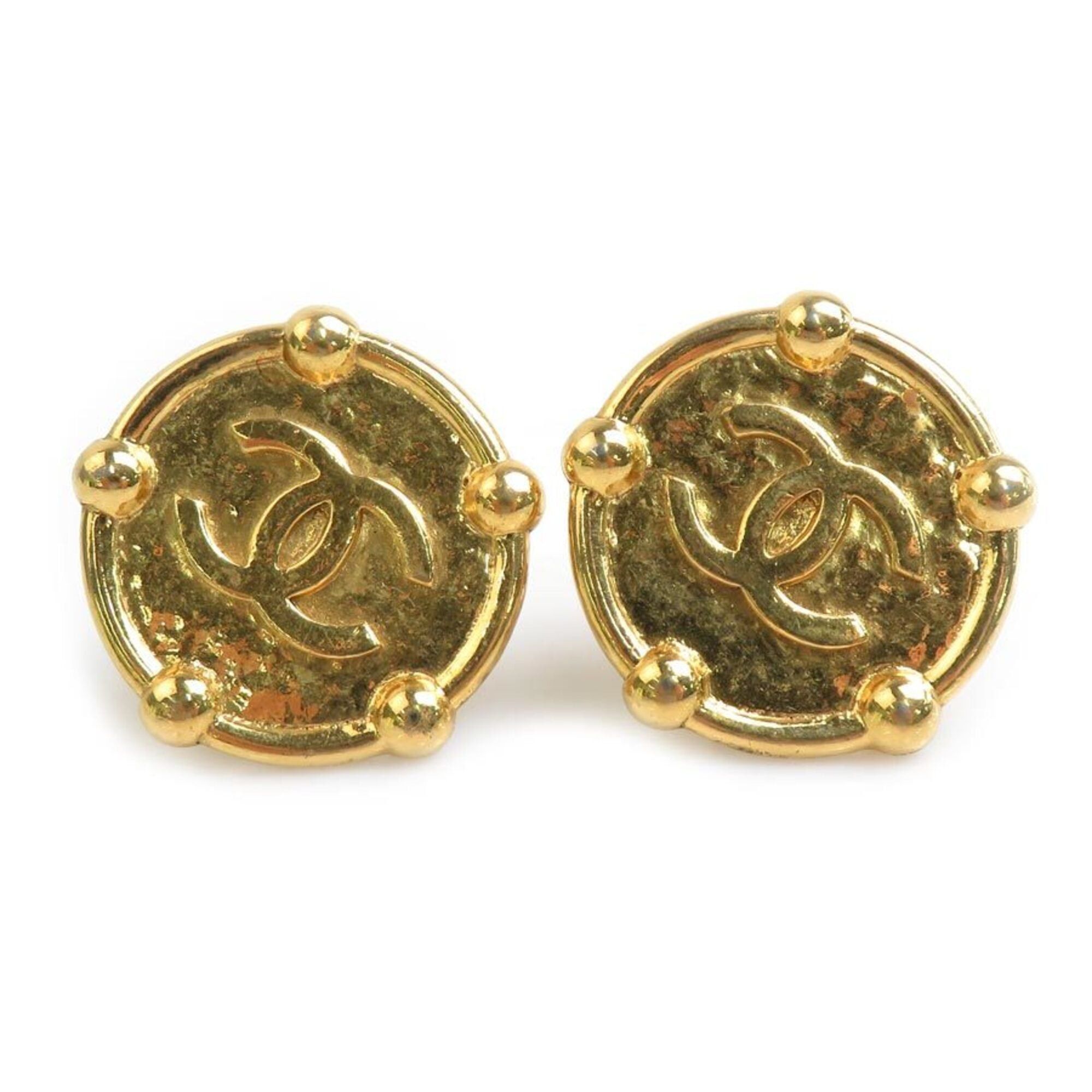Chanel Chanel Earrings Vintage Metal Gold Women's 56709g Size ONE SIZE - 1 Thumbnail