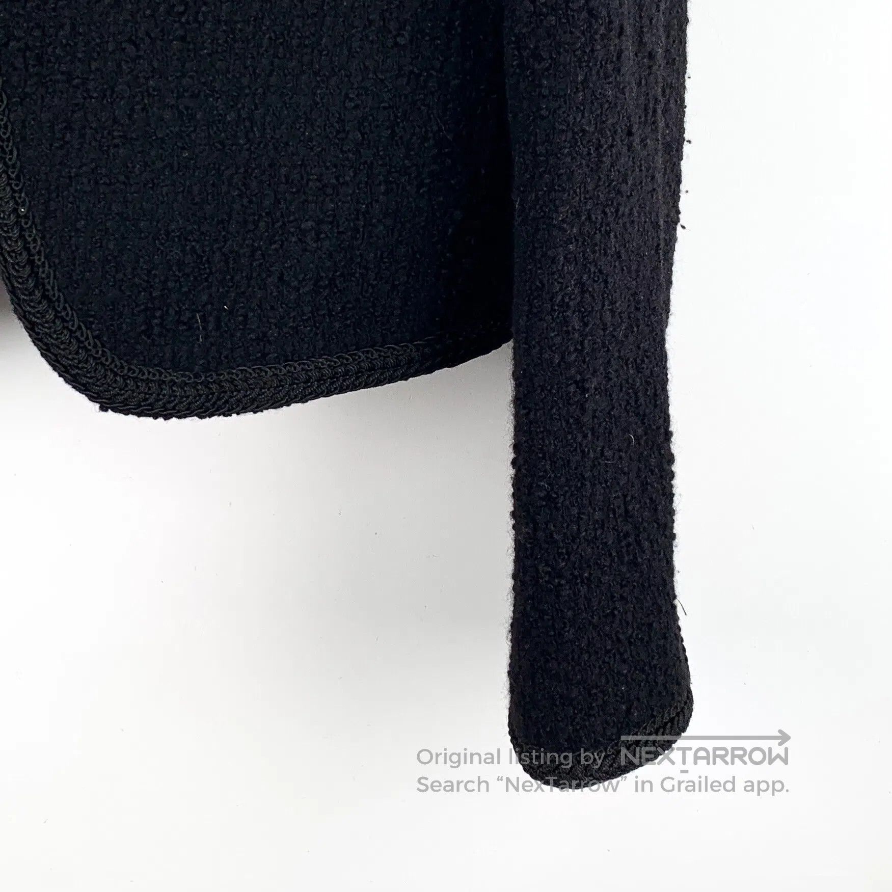 Celine CELINE Black Wool Crew Neck Single Breasted Long Sleeve Wo Size M / US 6-8 / IT 42-44 - 4 Thumbnail