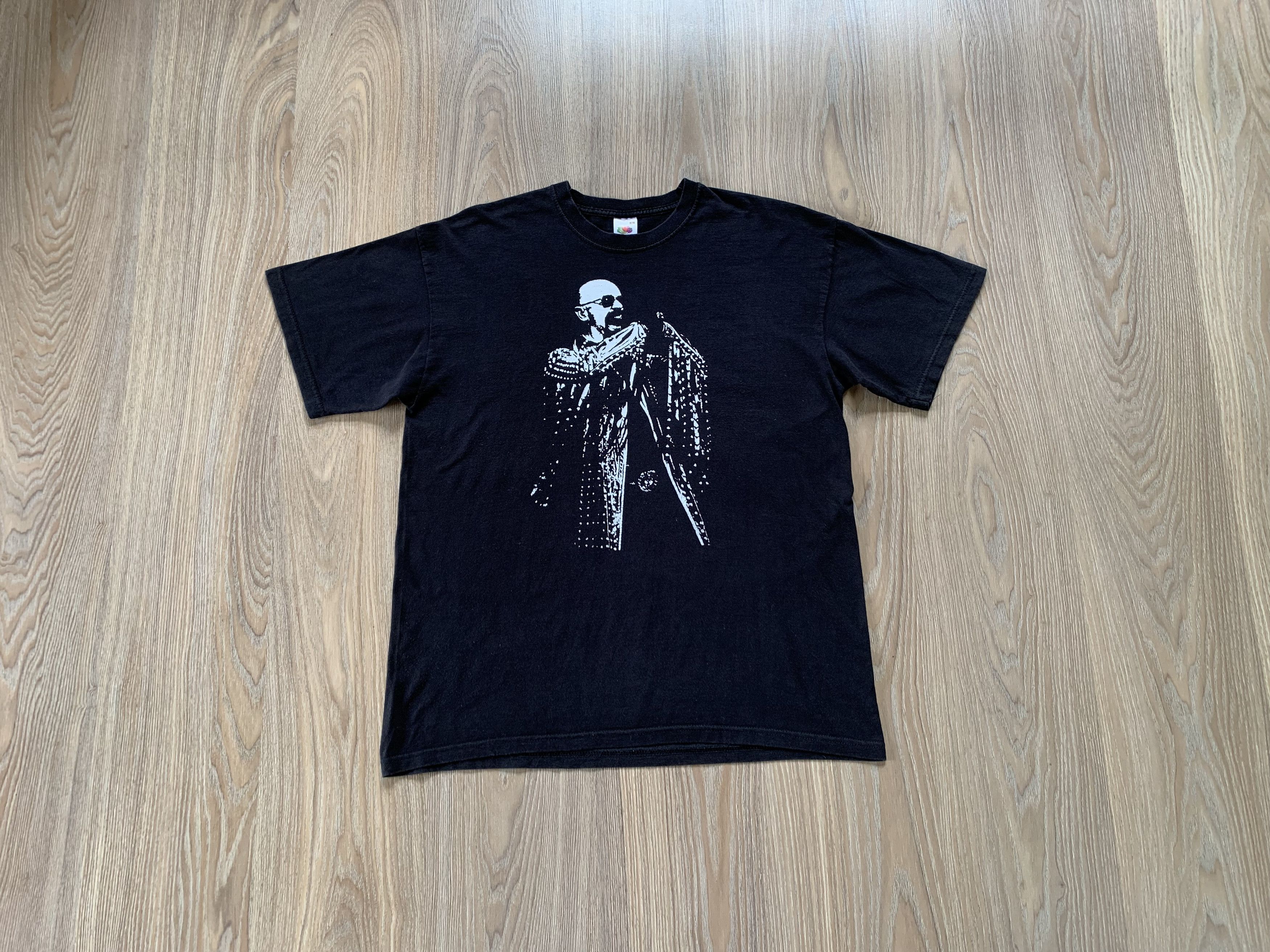 Fruit Of The Loom Rare Vintage Judas Priest Black Printed Band T-Shirt Size US L / EU 52-54 / 3 - 1 Thumbnail