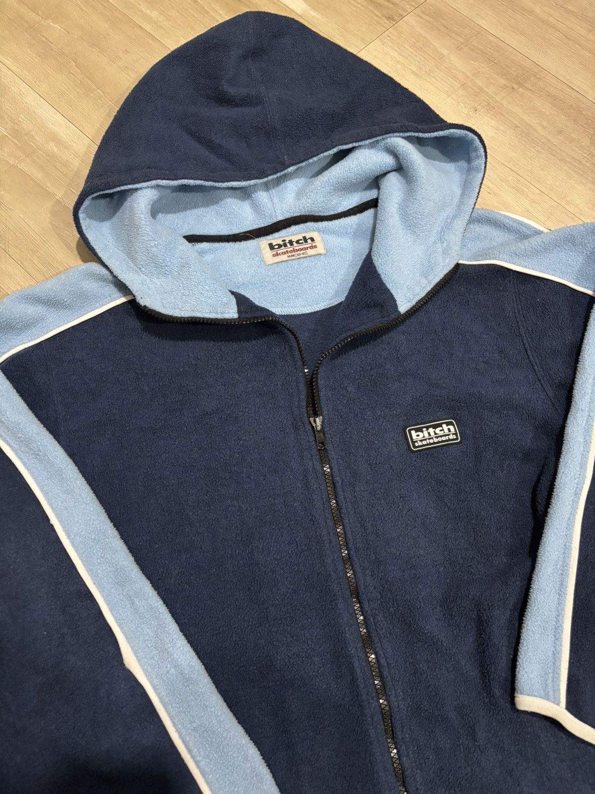 Other Vintage 90s Bitch Stakeboard Hoodie Zipper Jacket Size US M / EU 48-50 / 2 - 2 Thumbnail
