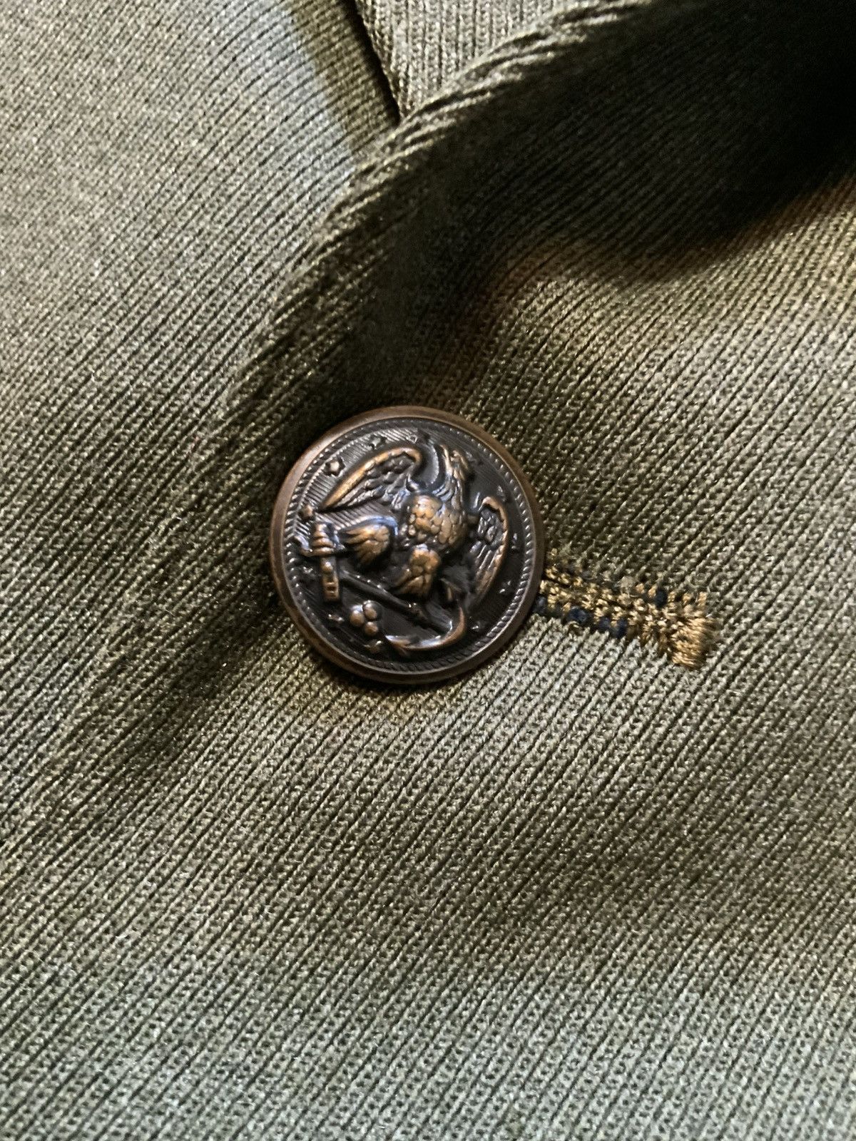 Vintage Vintage 40s 50s WWII Lan-C-Air Davis USN Wool 2PC Set Suit Size 42R - 15 Thumbnail