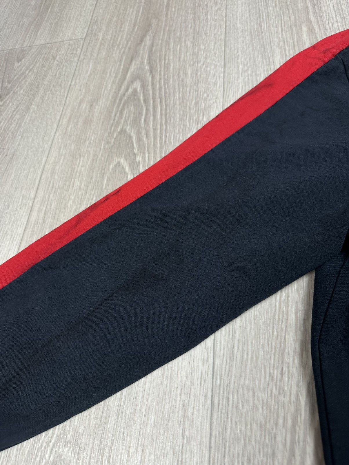 Polo Ralph Lauren × Vintage Polo Ralph Lauren Zip Track Top Hoodie Distressed Size L Size US L / EU 52-54 / 3 - 7 Thumbnail