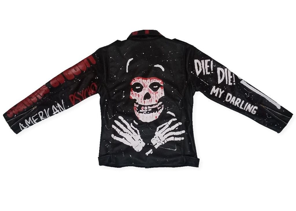 Custom Jacket Leather Jacket Misfits Custom Misfits Leather Jacket Grailed