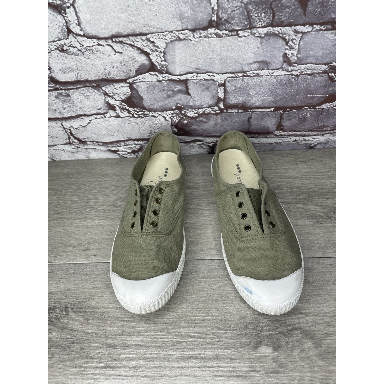Sonoma Potoma Green Canvas Fabric Slip On Casual Sneakers Shoes Wom Size US 8.5 / IT 38.5 - 18 Thumbnail