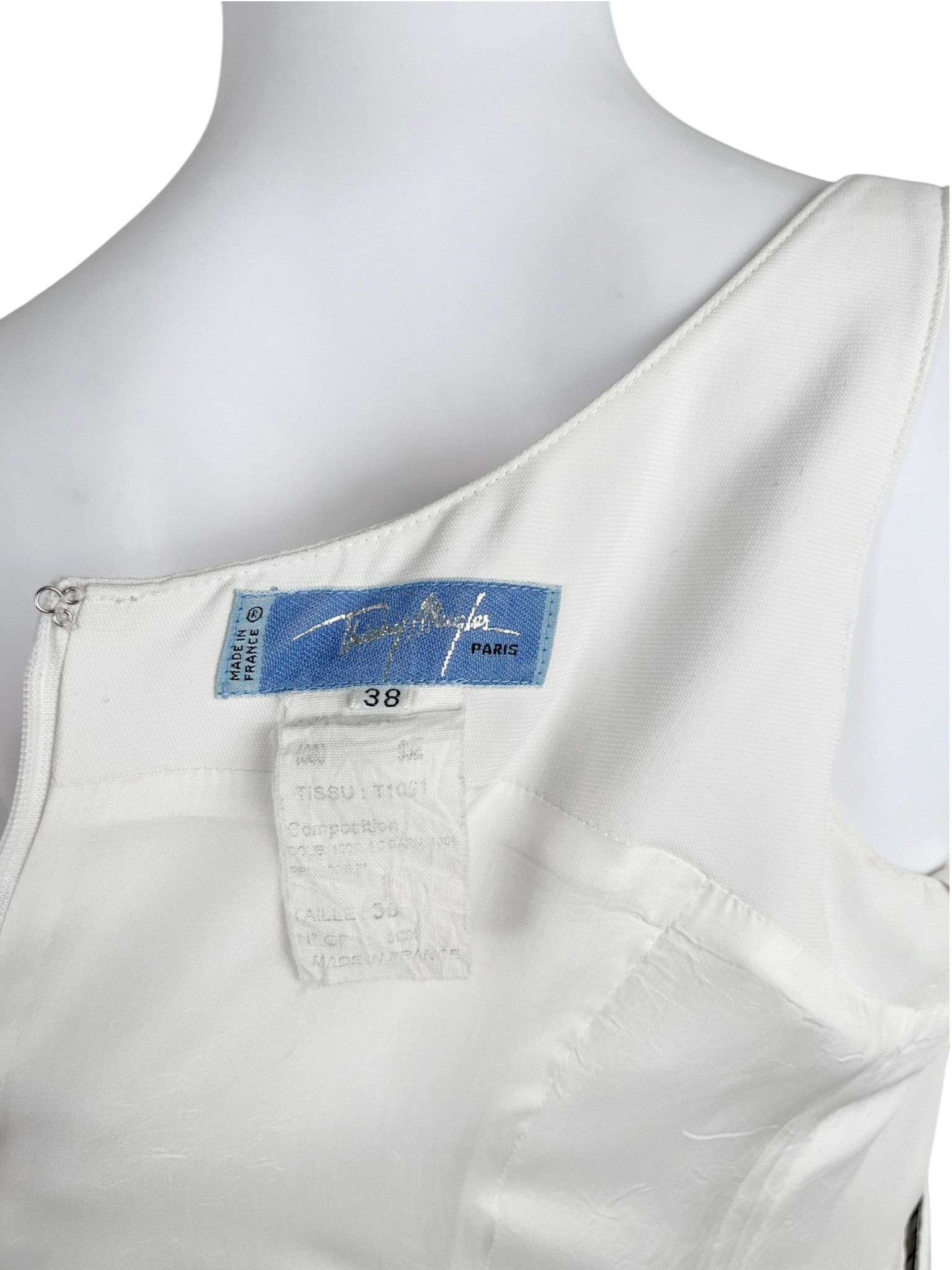 Thierry Mugler Thierry Mugler S/S 1999 White Cut-Out Cocktail Dress Size M / US 6-8 / IT 42-44 - 7 Thumbnail