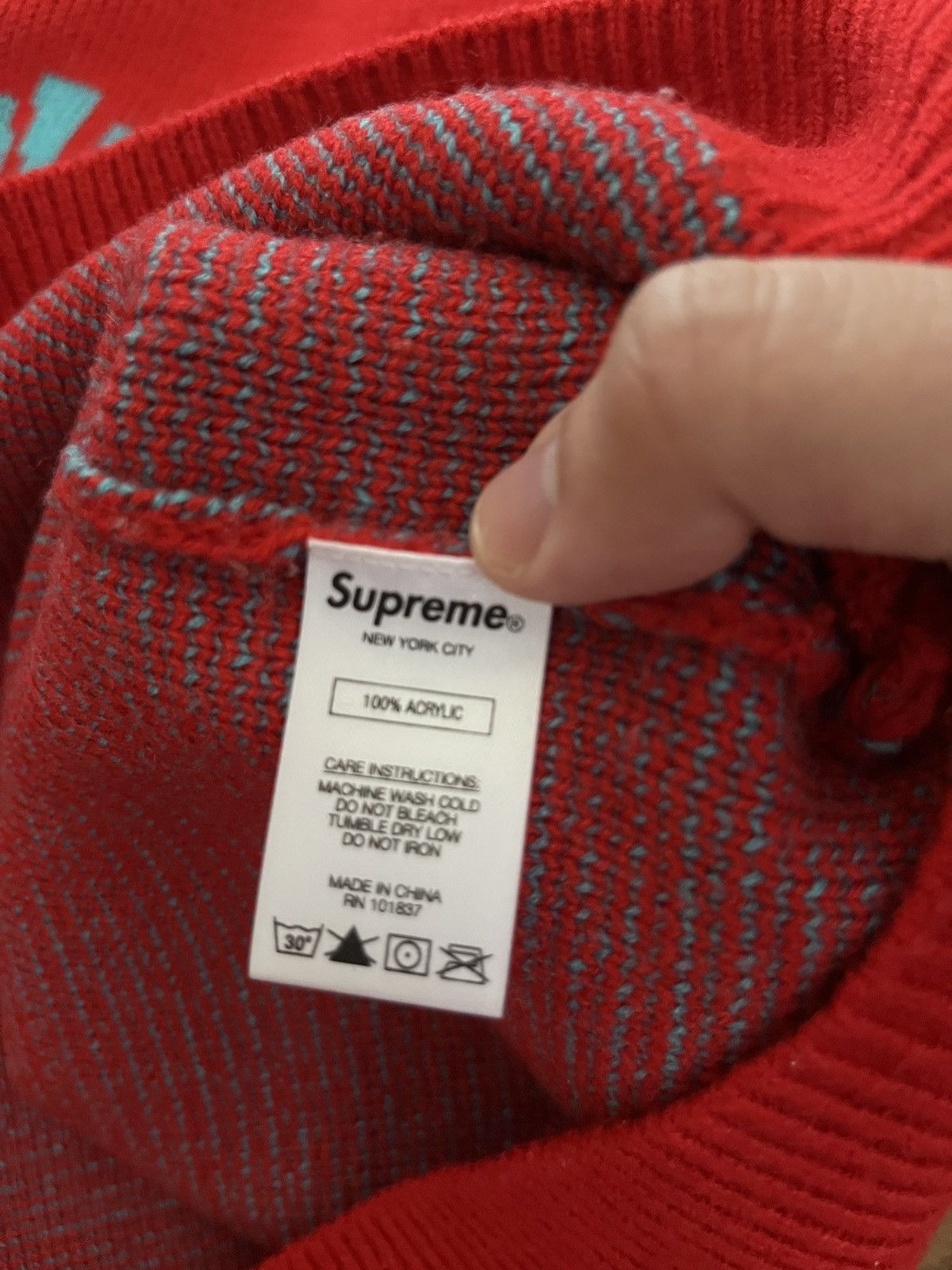 Supreme × Thrasher Supreme X Thrasher Knit Sweater Size US L / EU 52-54 / 3 - 4 Thumbnail