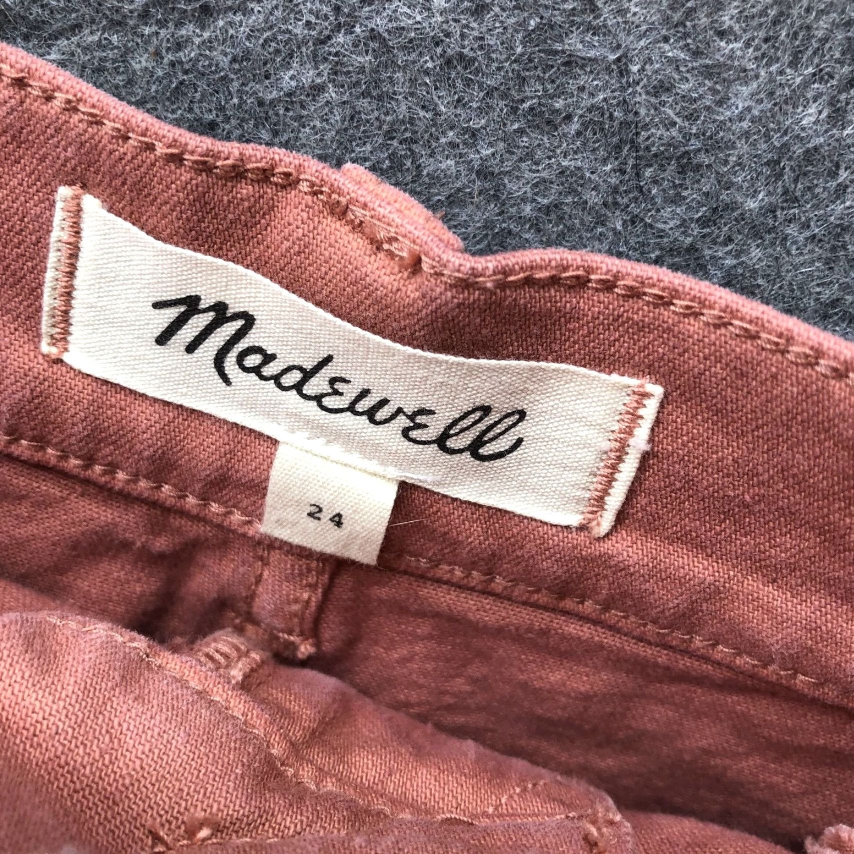 Madewell Madewell Denim Shorts Womens 24 Dried Rose Peach Pink 5-Pocket Regular Mid Rise Size 42" / US 20 - 6 Thumbnail