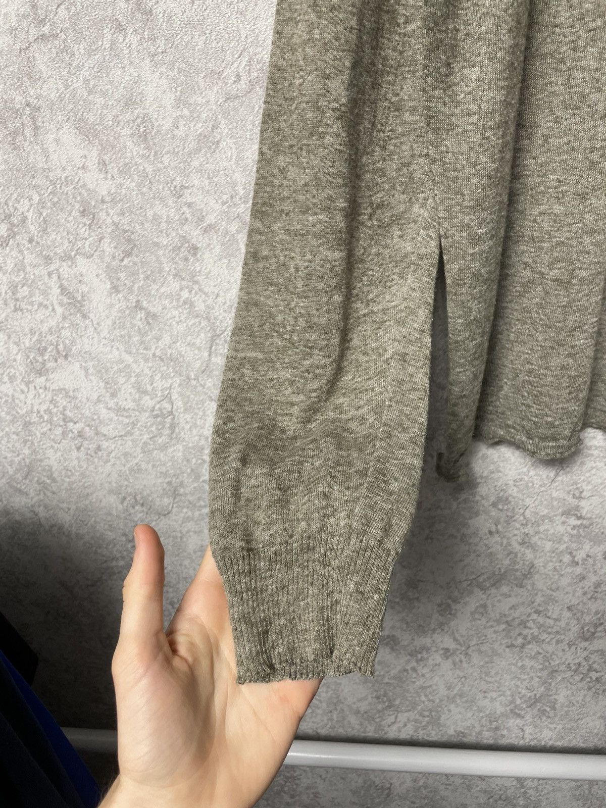 C.P. Company C.P. Company Linen Blend Long Sleeve Sweater Olive Green Size US L / EU 52-54 / 3 - 4 Thumbnail