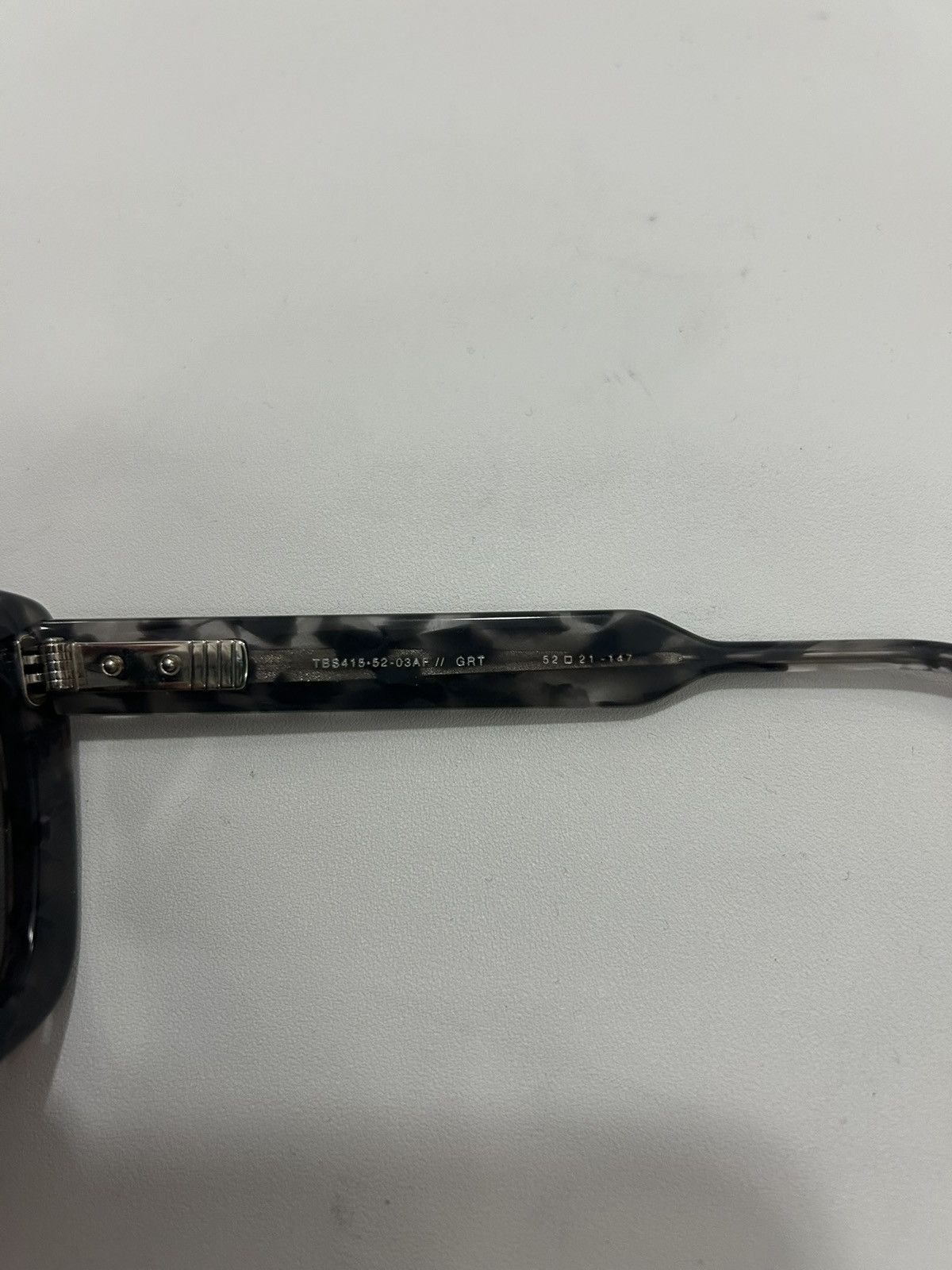 Thom Browne Grey Tortoise Frame Novelty Sunglasses Size ONE SIZE - 7 Thumbnail