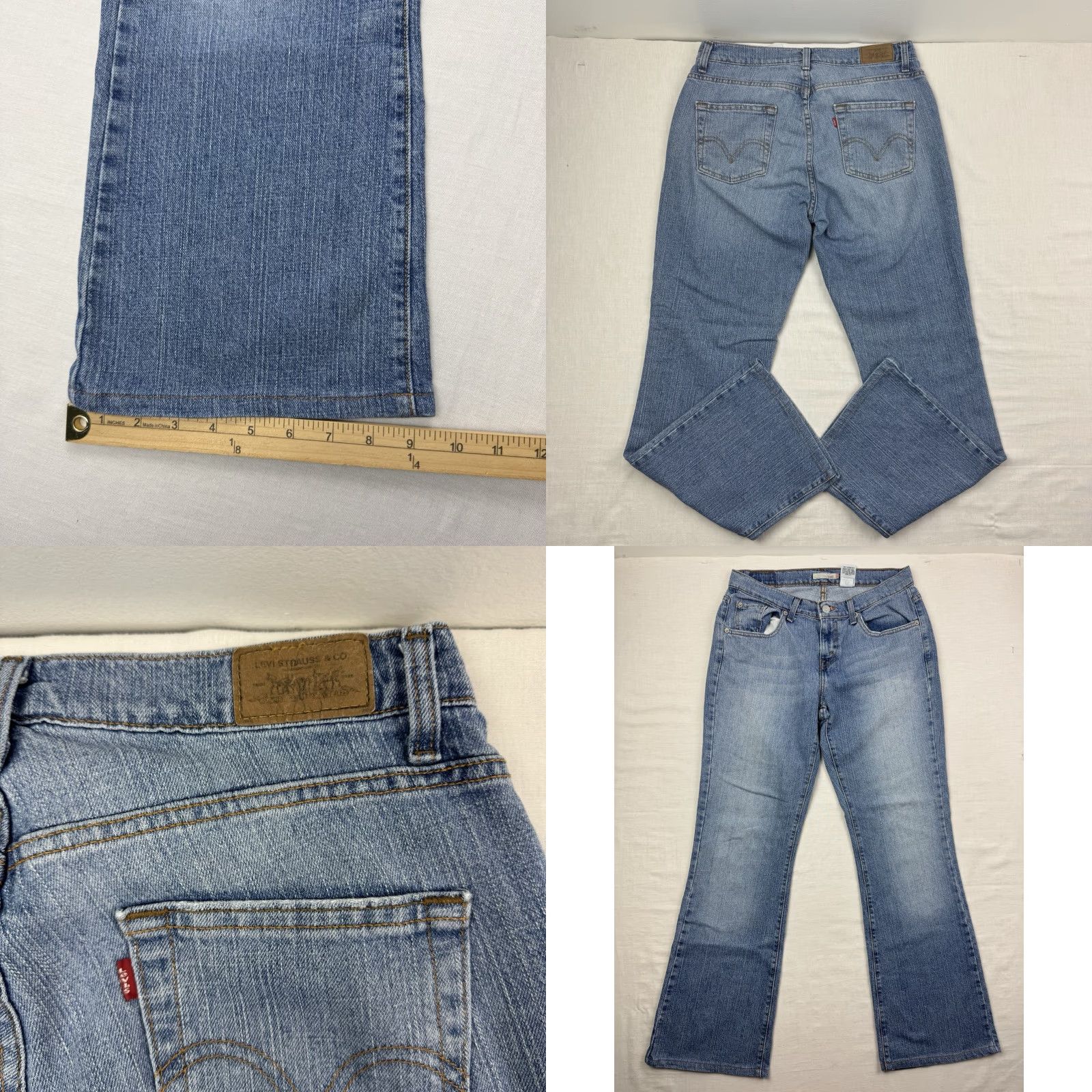 Levi's VINTAGE Levi's 529 Jeans Bootcut Womens 8 Blue Mid Hippster Y2K Hipster 90s? Size 30" / US 8 / IT 44 - 9 Thumbnail