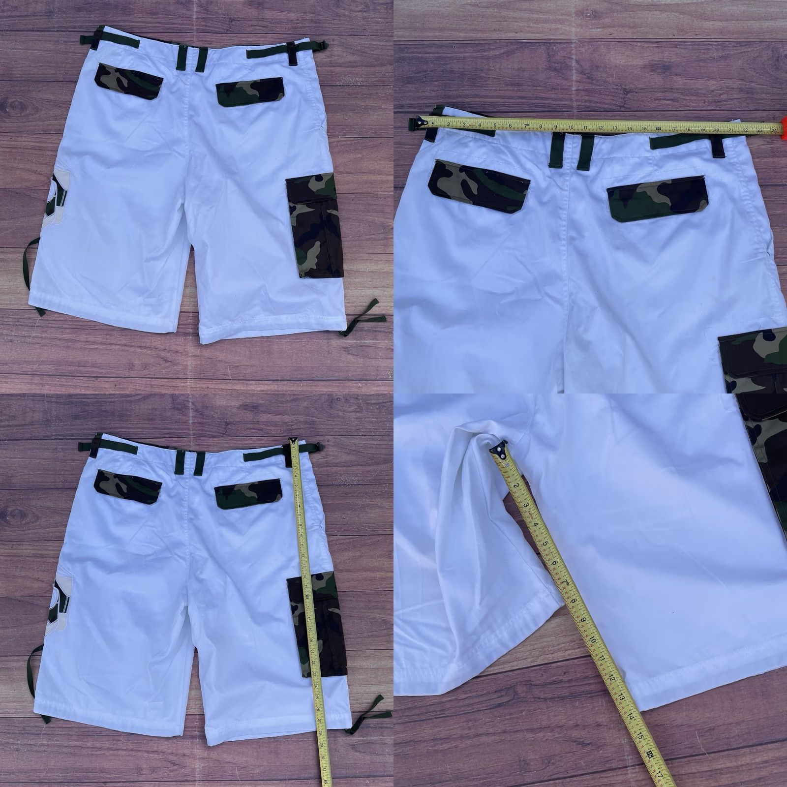 Vintage Vintage Raw Blue Camouflage Shorts - Hip Hop Set - Streetwear AF1 Y2K Mens 2XL Size 2XL Size US 39 - 8 Thumbnail