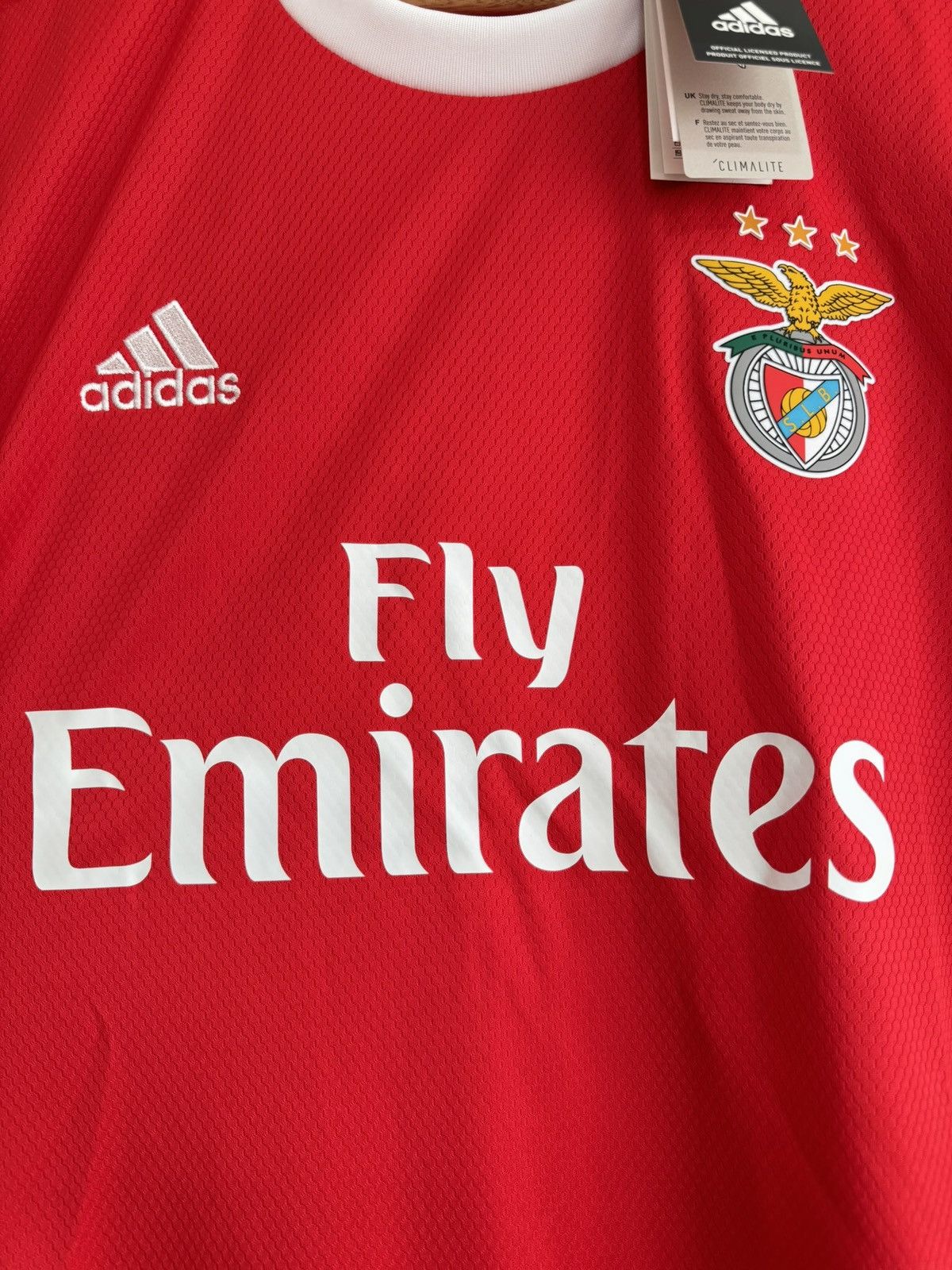 Adidas Benfica 2019-2020 Home Soccer Jersey Football Shirt Kit Size US L / EU 52-54 / 3 - 8 Thumbnail