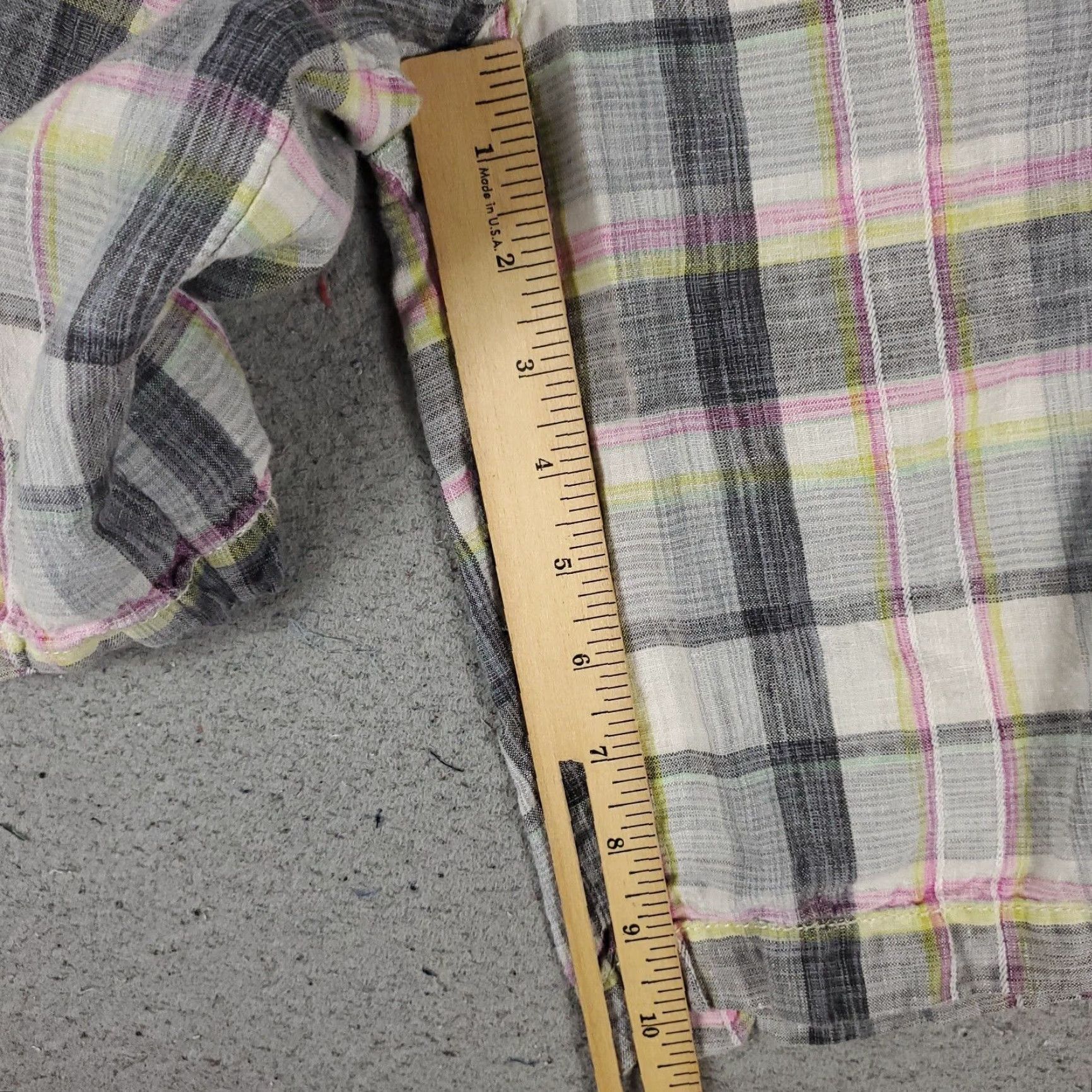 Tommy Bahama Tommy Bahama Shorts Mens Size 32 Gray Blue Plaid Linen Casual Flat Front Chino Size US 32 / EU 48 - 6 Thumbnail