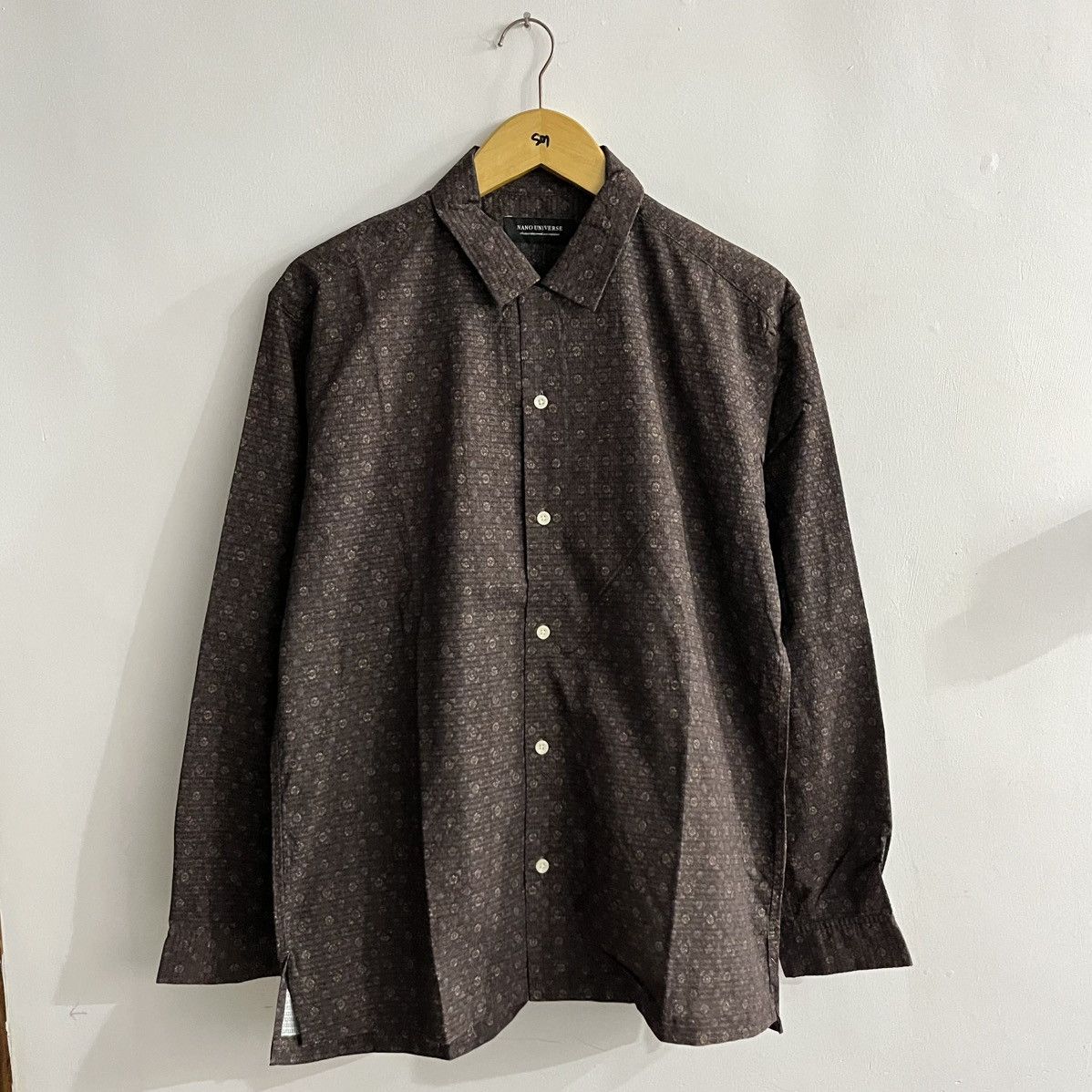 Japanese Brand Nano Universe - Pattern Longsleeve Button Up Size US M / EU 48-50 / 2 - 1 Thumbnail