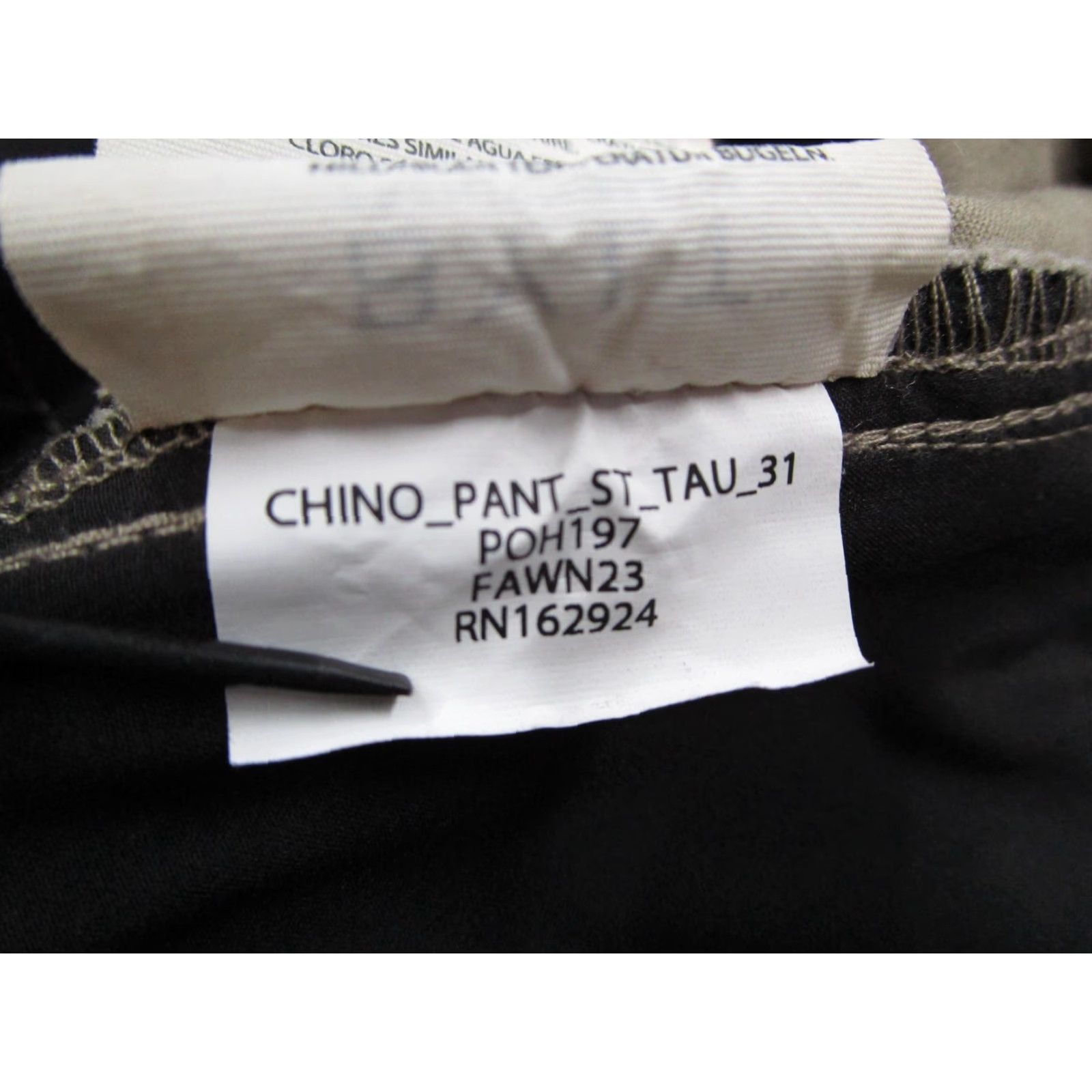 Vintage BYLT Chino Pants Mens 31 Khaki Slim Taper Casual Stretch Fawn Taupe Size US 31 - 4 Thumbnail