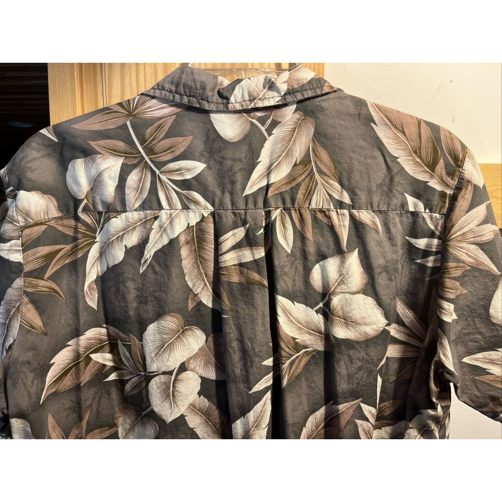 Other Palmwave Hawaii Shirt Men’s XL Gray Green Floral SS Cotton Size US XL / EU 56 / 4 - 8 Thumbnail