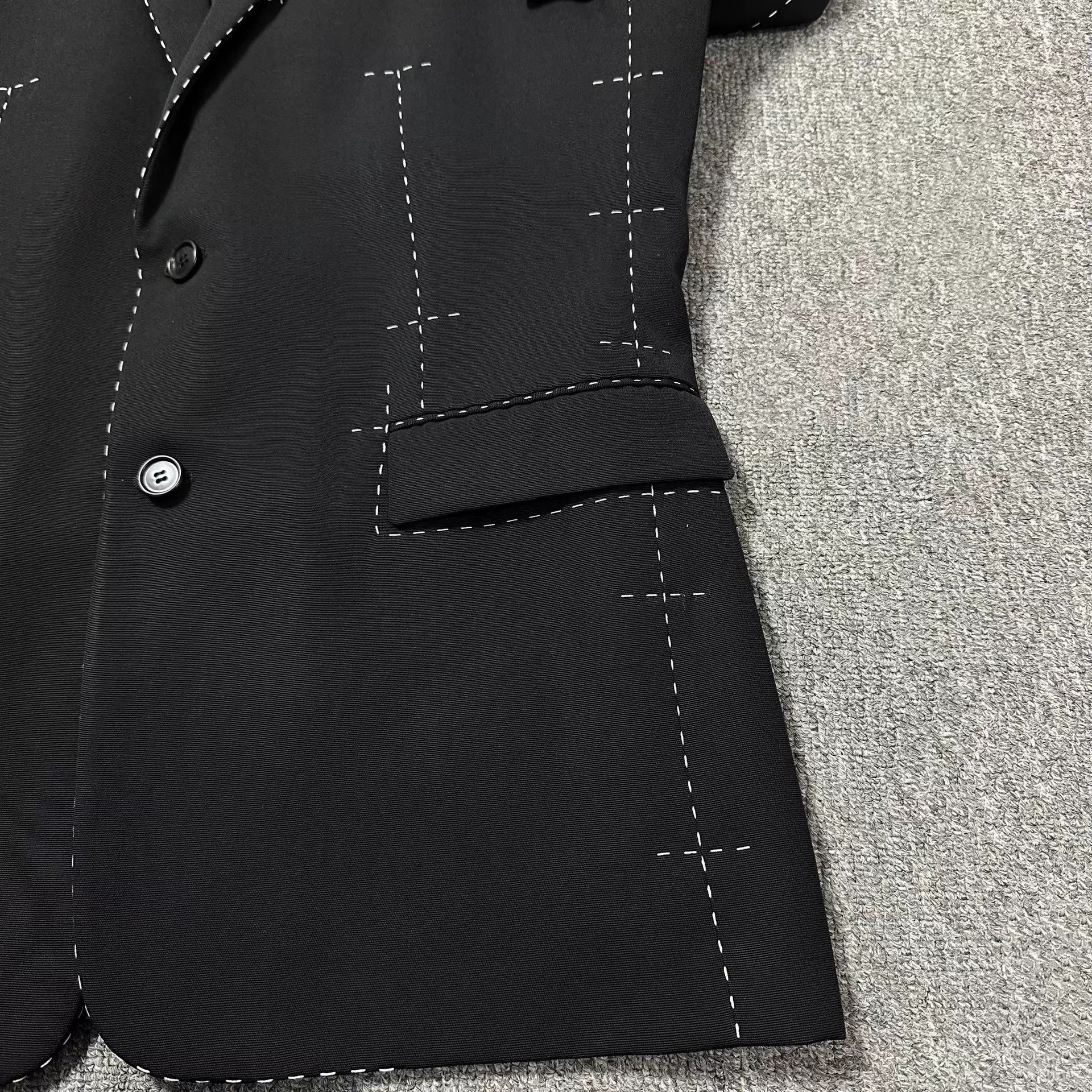 Dior Dior Homme 18ss Topstitch Embroidered Org Suit 50 Size 50R - 4 Thumbnail
