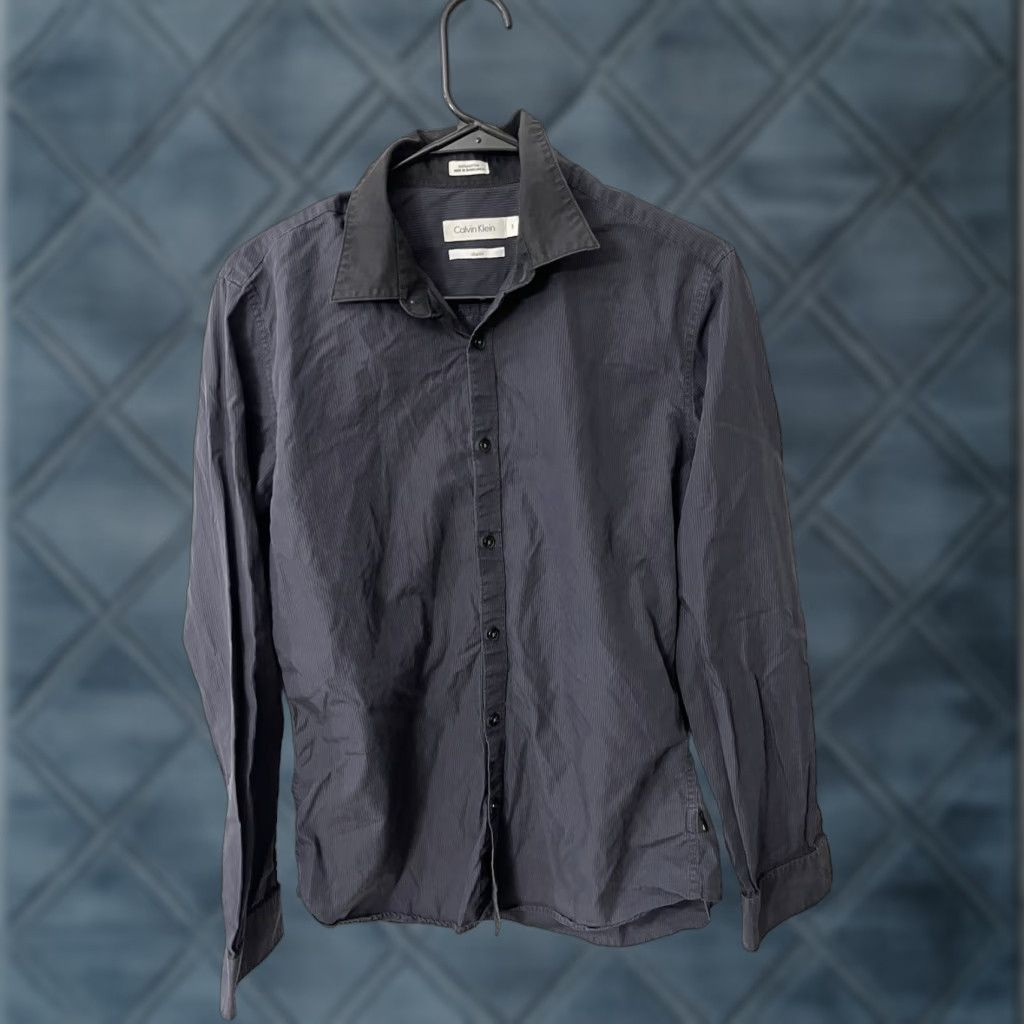 Calvin Klein Calvin Klein Shirt 15.5 Blue 100% Cotton Regular Fit Mens |  Grailed