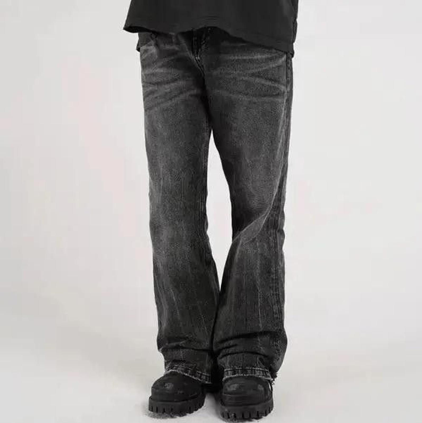 Other Washed Stacked Flared Jeans, Distressed Jeans Size US 30 / EU 46 - 2 Thumbnail