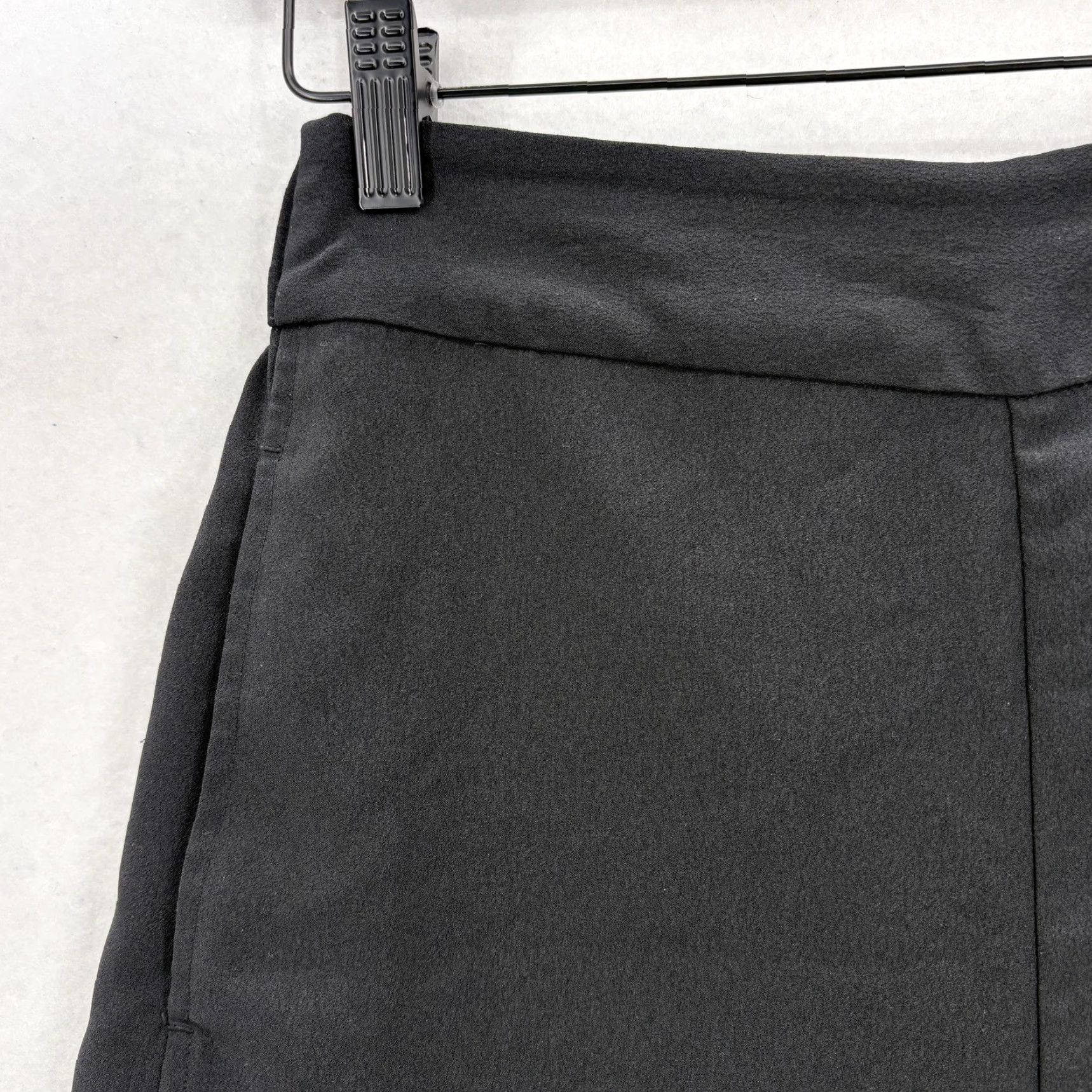 Madewell Madewell Pants Womens XS Black Wide-Leg Cropped Pull On Elastic Waist Casual Size 26" / US 2 / IT 38 - 3 Thumbnail
