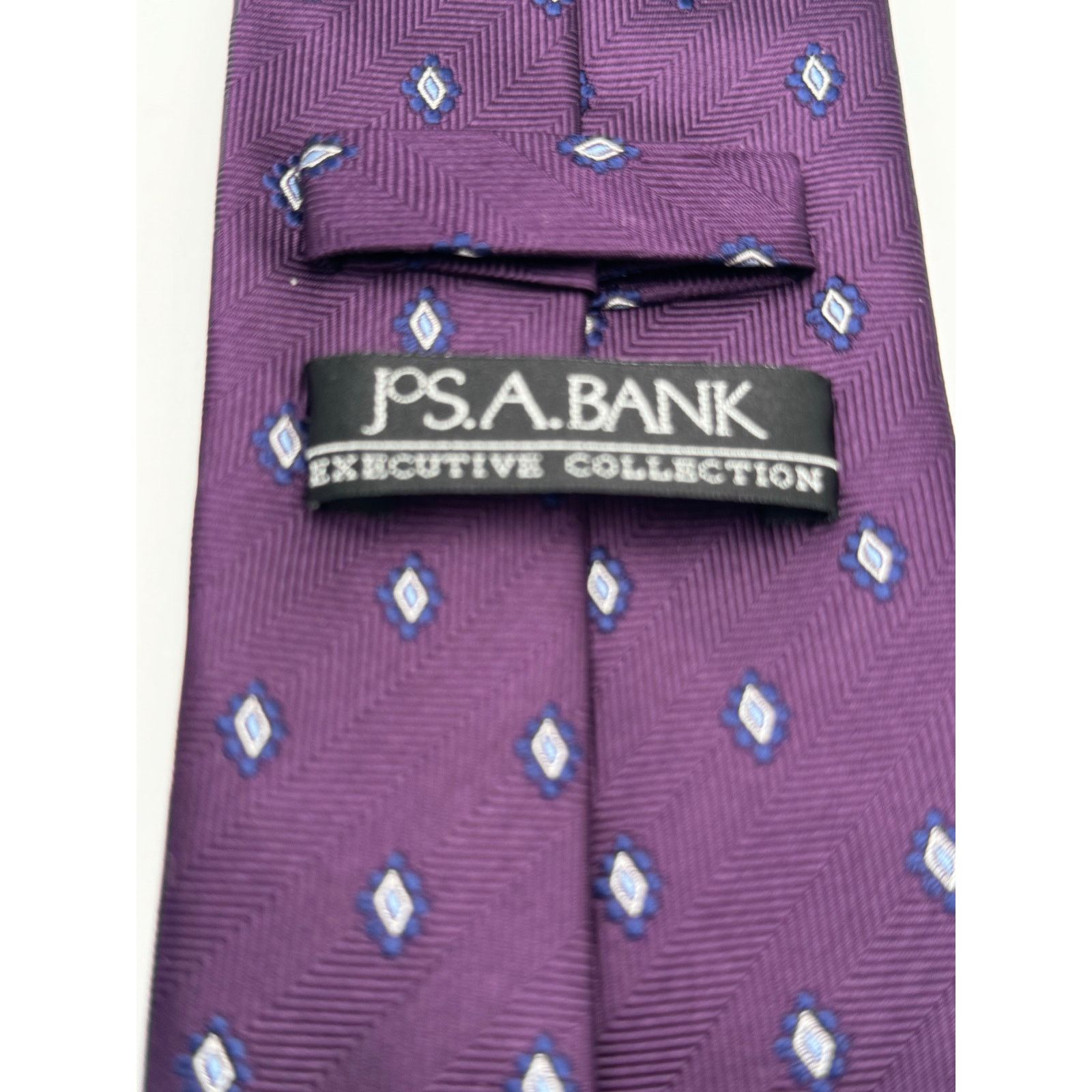 Jos. A. Bank Jos. A. Bank Tie Men's Silk Executive Collection Burgundy Size ONE SIZE - 3 Thumbnail