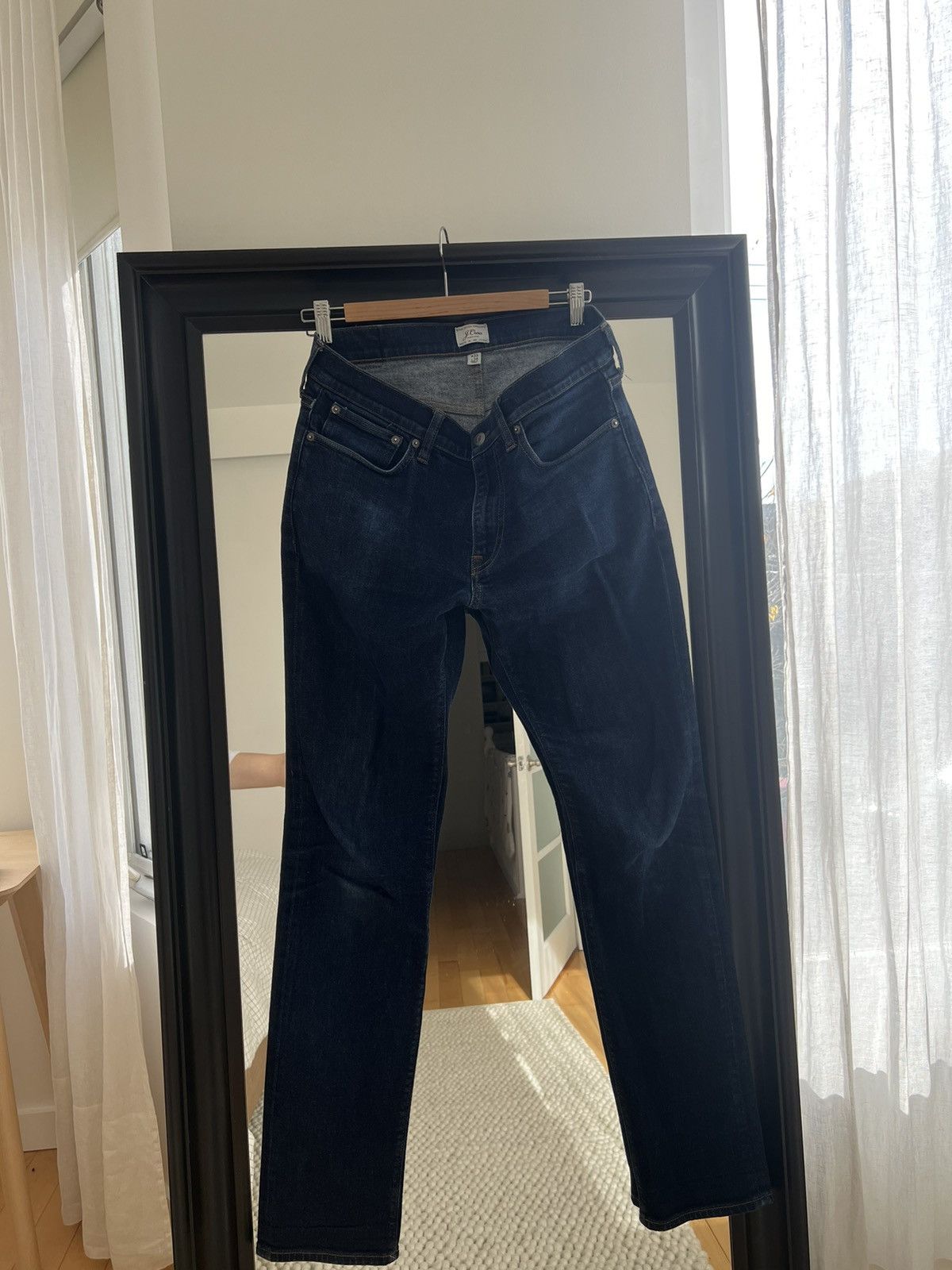 J.Crew J. Crew - 484 Slim - Dark Blue - 33 Waist 34 Inseam Size US 33 - 1 Thumbnail