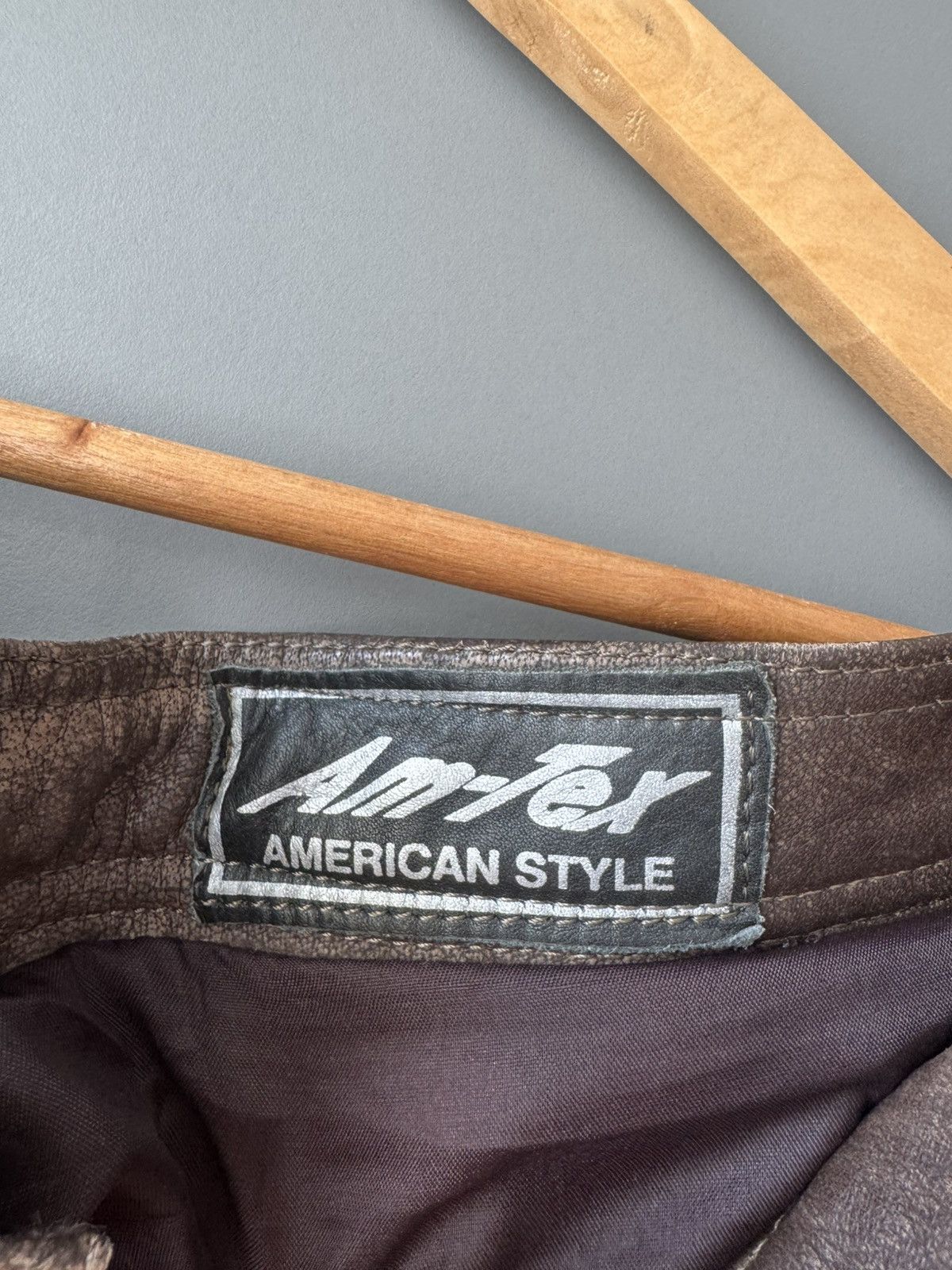 Genuine Leather Vintage Genuine Leather Biker Pants y2k Size US 36 / EU 52 - 7 Thumbnail