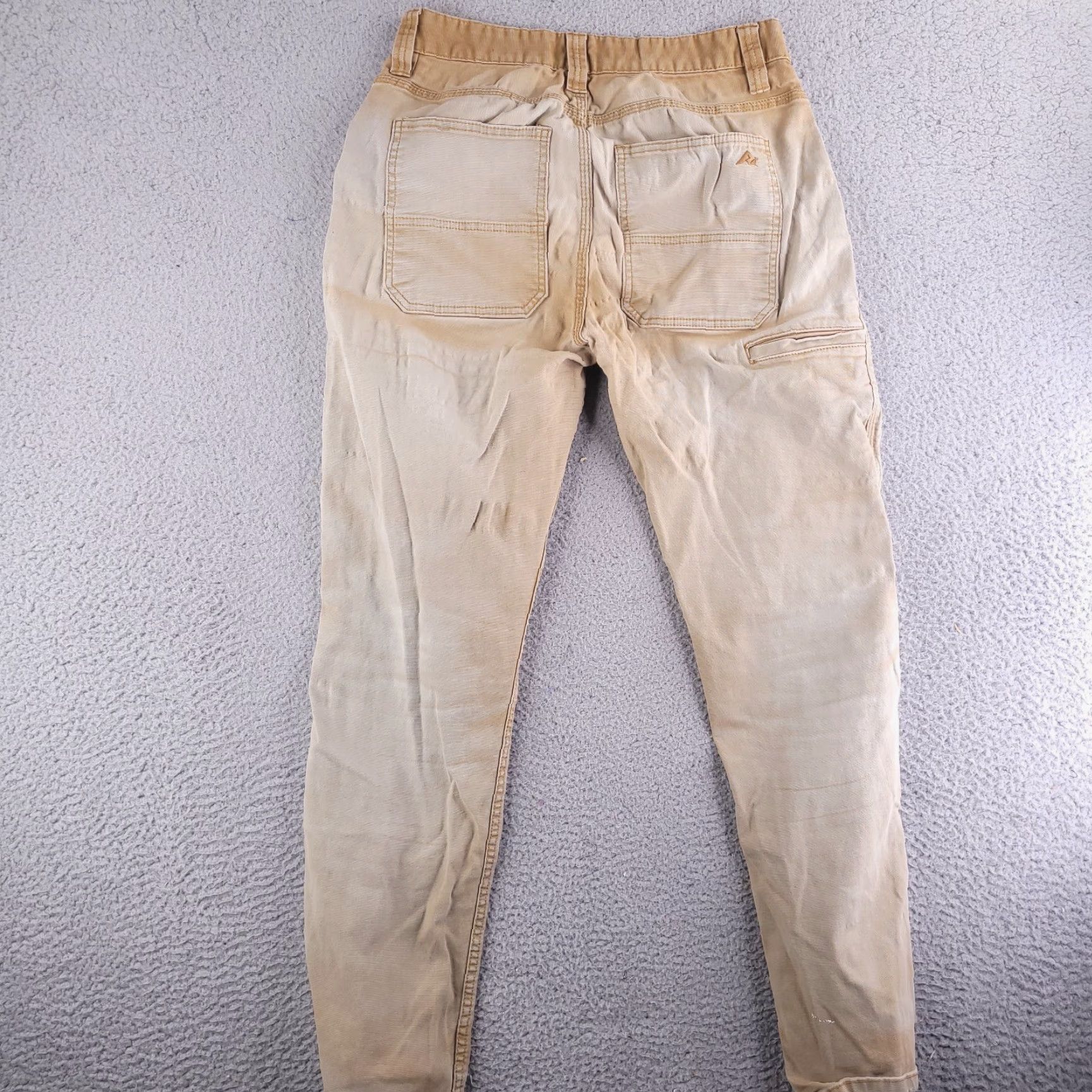 Vintage Ridgecut Toughwear Pants Mens 34x29 Slim Fit Brown Khakis Distressed Canvas Vintage No (adjust to fit rules) Size US 32 / EU 48 - 7 Thumbnail