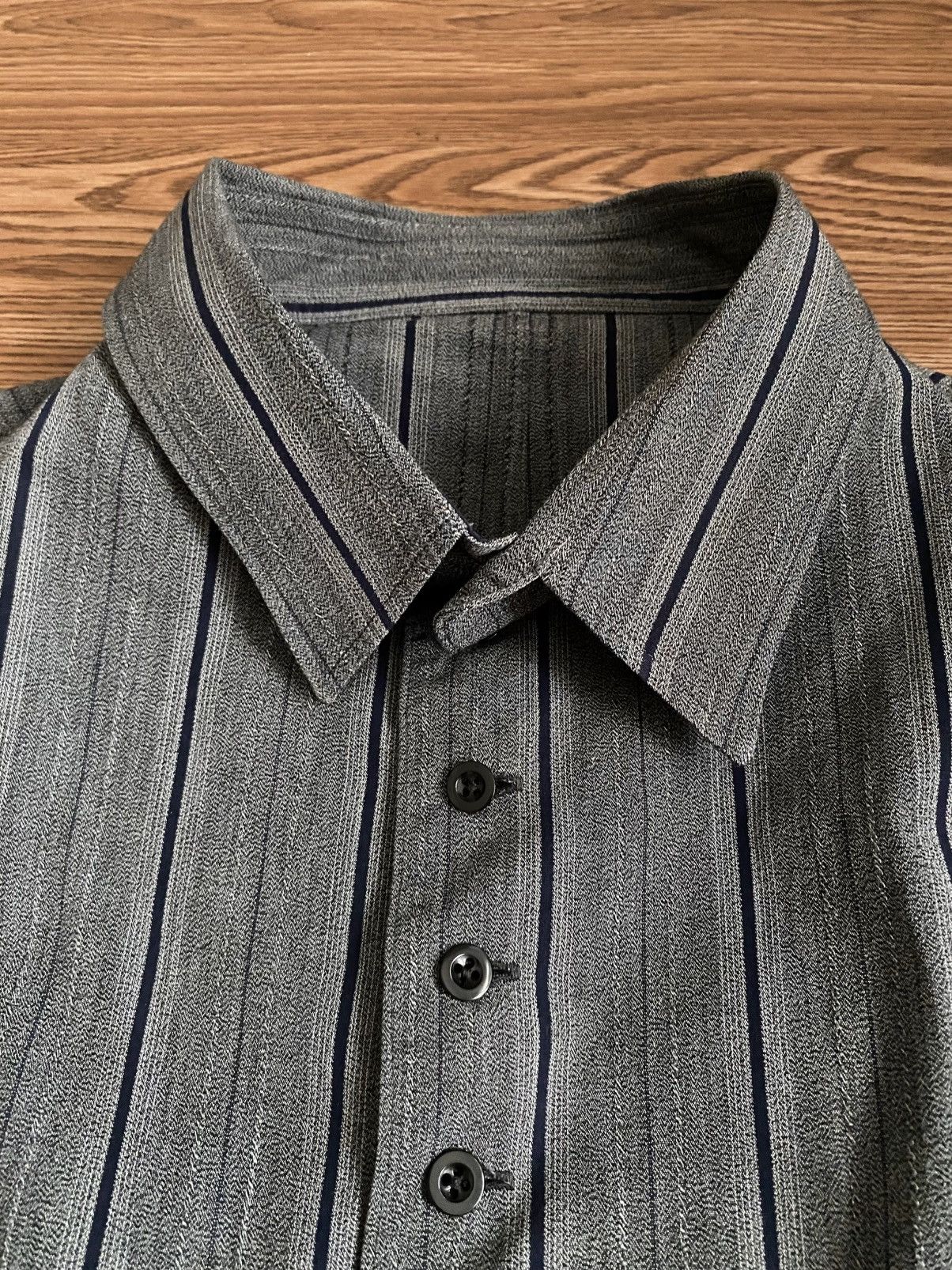 Yohji Yamamoto Yohji Yamamoto Pour Homme Cotton Striped Vest SS11 Size US M / EU 48-50 / 2 - 3 Thumbnail