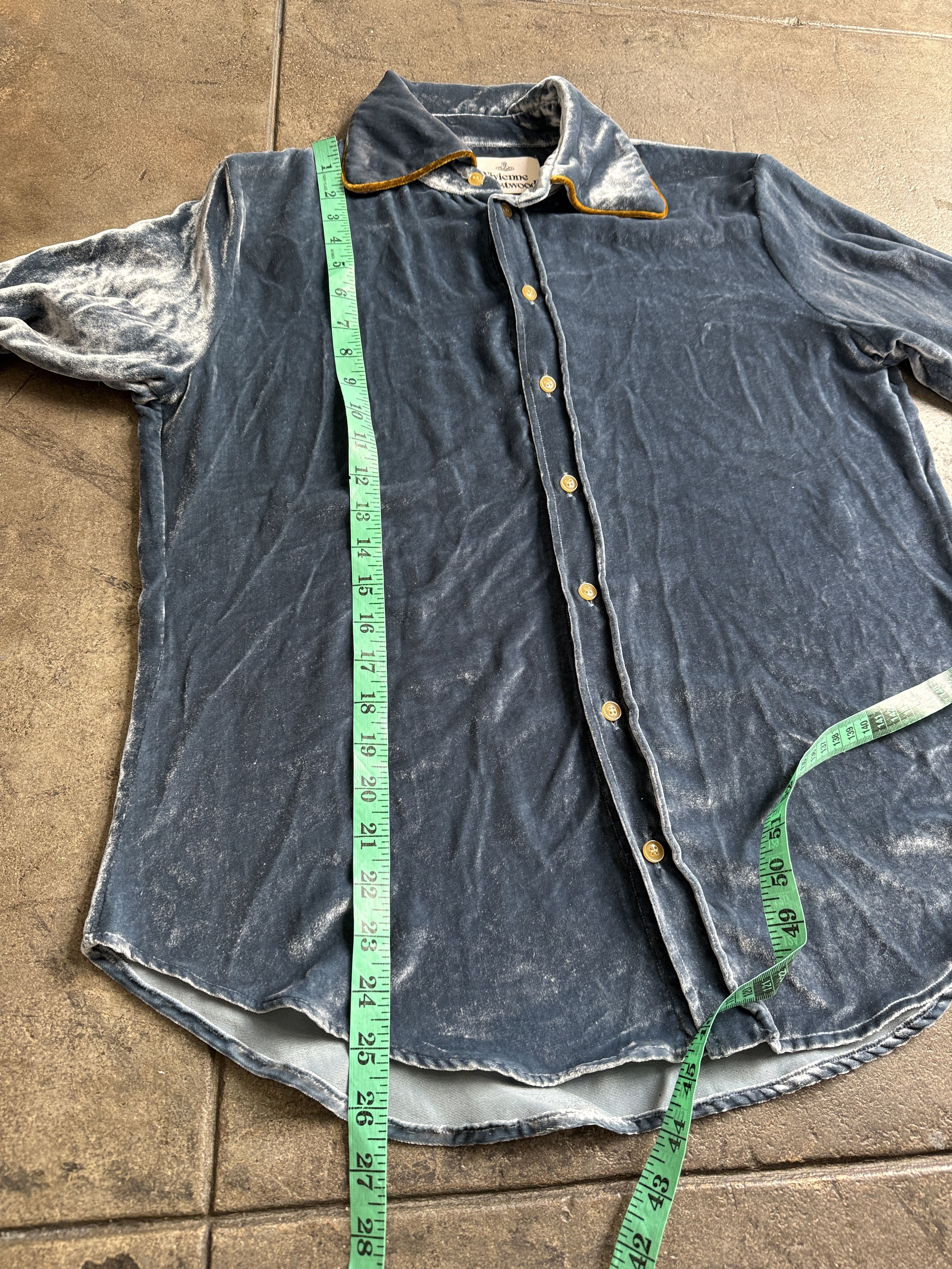 Vivienne Westwood New Velvet Vivienne Westwood Shirt w/ Gold Piping Size M / US 6-8 / IT 42-44 - 12 Thumbnail