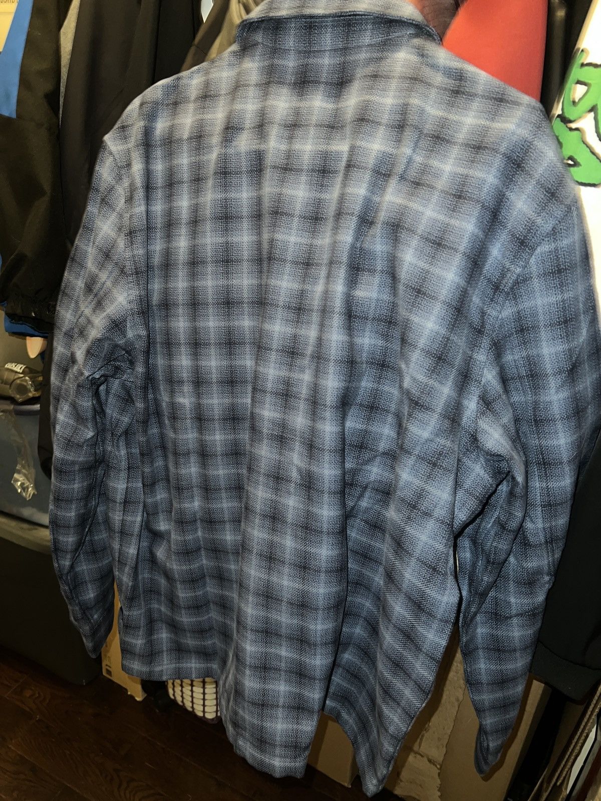 Awake NY Awake NY Blue Plaid Zip Up Shirt Size US L / EU 52-54 / 3 - 3 Thumbnail