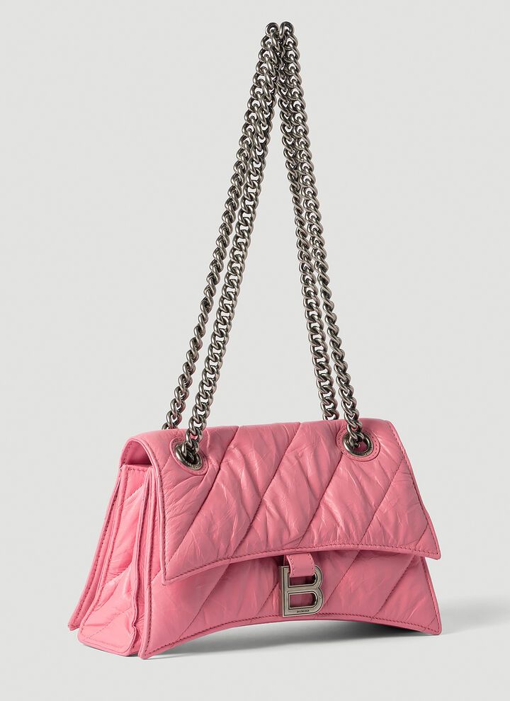 Balenciaga o1bcso1str0924 Size: OS / Crush Small Chain Bag Quilted Pink Size ONE SIZE - 2 Thumbnail