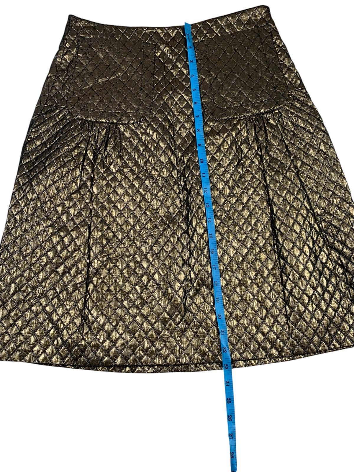 Burberry Prorsum Burberry prorsum gold mini skirt Size 38" / US 16 / IT 52 - 5 Thumbnail