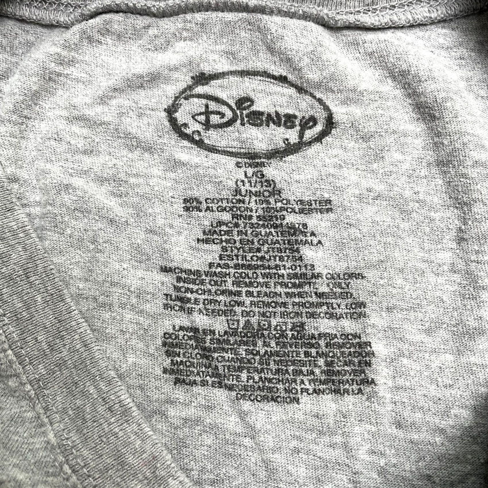Disney Disney Minnie Mouse Graphic T-Shirt Junior Large Gray Crew Neck Short Sleeve Tee Size S / US 4 / IT 40 - 4 Thumbnail