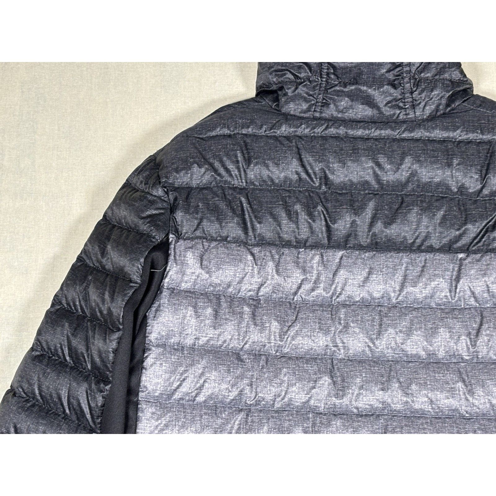 The Unbranded Brand Gerry Kids Puffer Jacket XS 5/6 Gray Black Hooded Down Size US XS / EU 42 / 0 - 18 Thumbnail