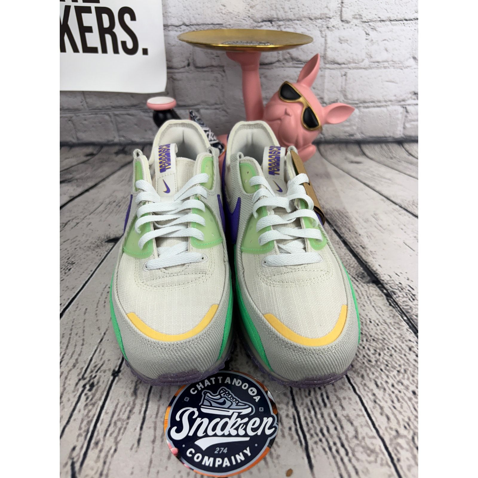 Nike Nike Air Max 90 Sneakers Terrascape Mens 8.5 Green Purple Size US 9 / EU 42 - 2 Thumbnail
